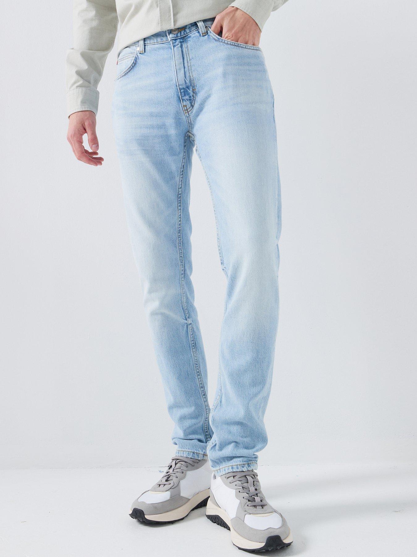Image 1 of 5 of HUGO 734 Extra-Slim Fit Jeans - Light Blue