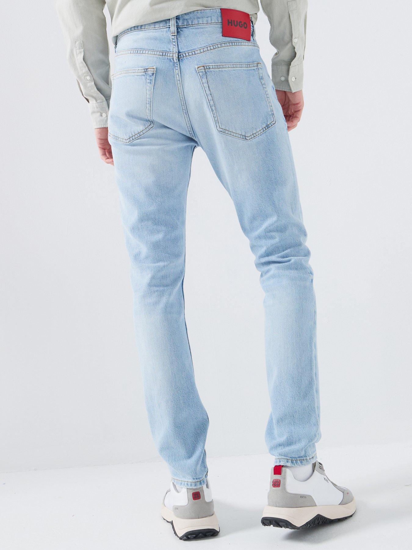 Image 2 of 5 of HUGO 734 Extra-Slim Fit Jeans - Light Blue