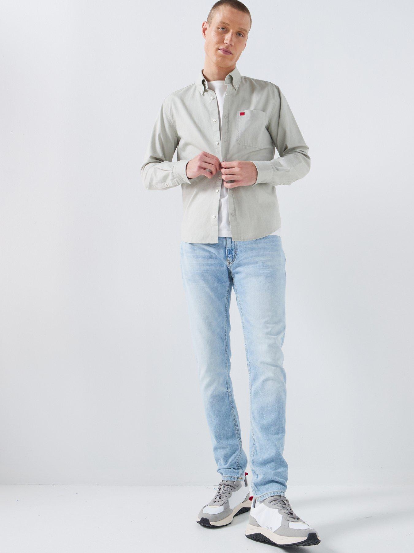 Image 5 of 5 of HUGO 734 Extra-Slim Fit Jeans - Light Blue