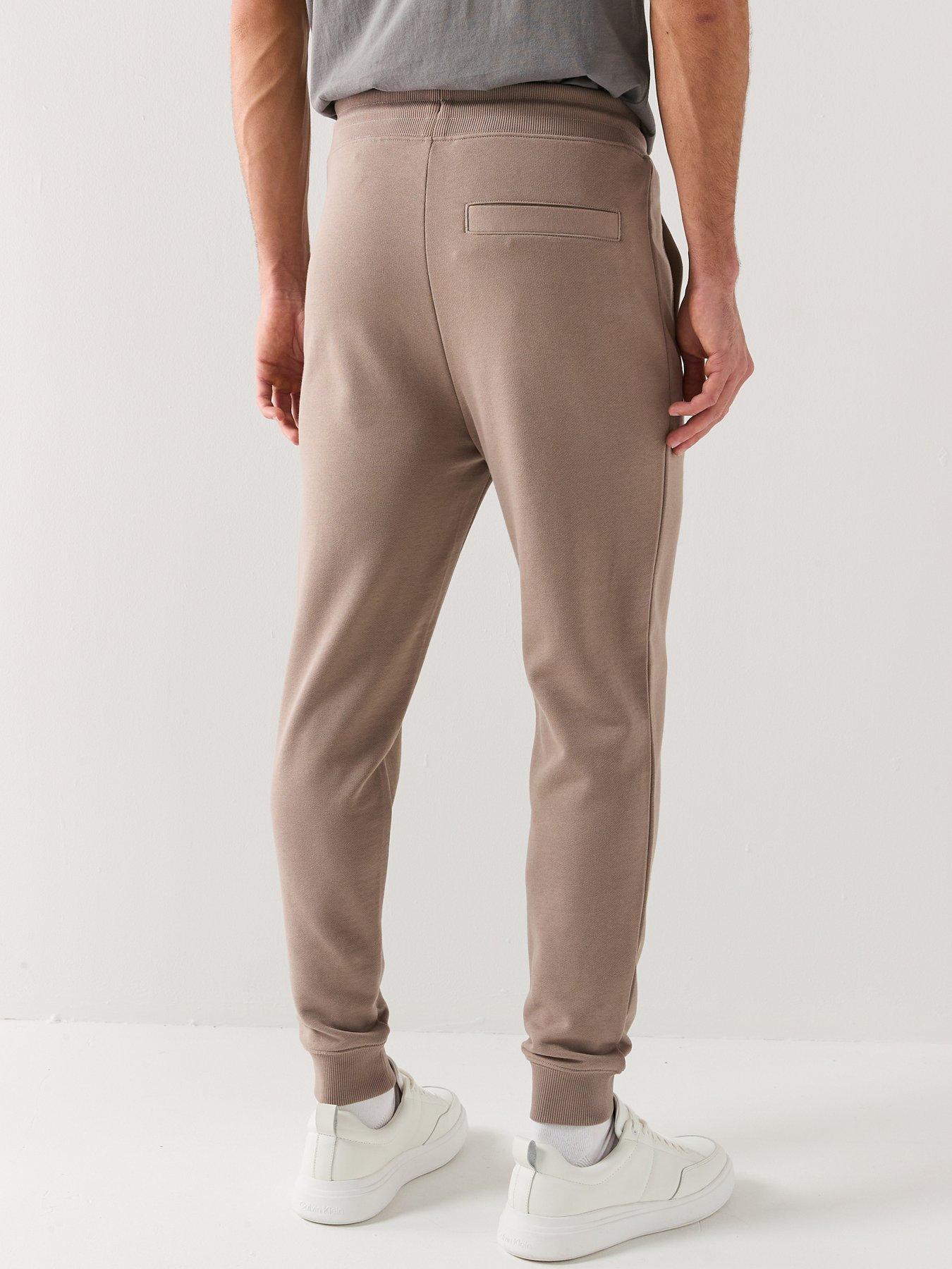Image 2 of 4 of HUGO Doak212 Red Patch Logo Cuff Joggers - Light Brown