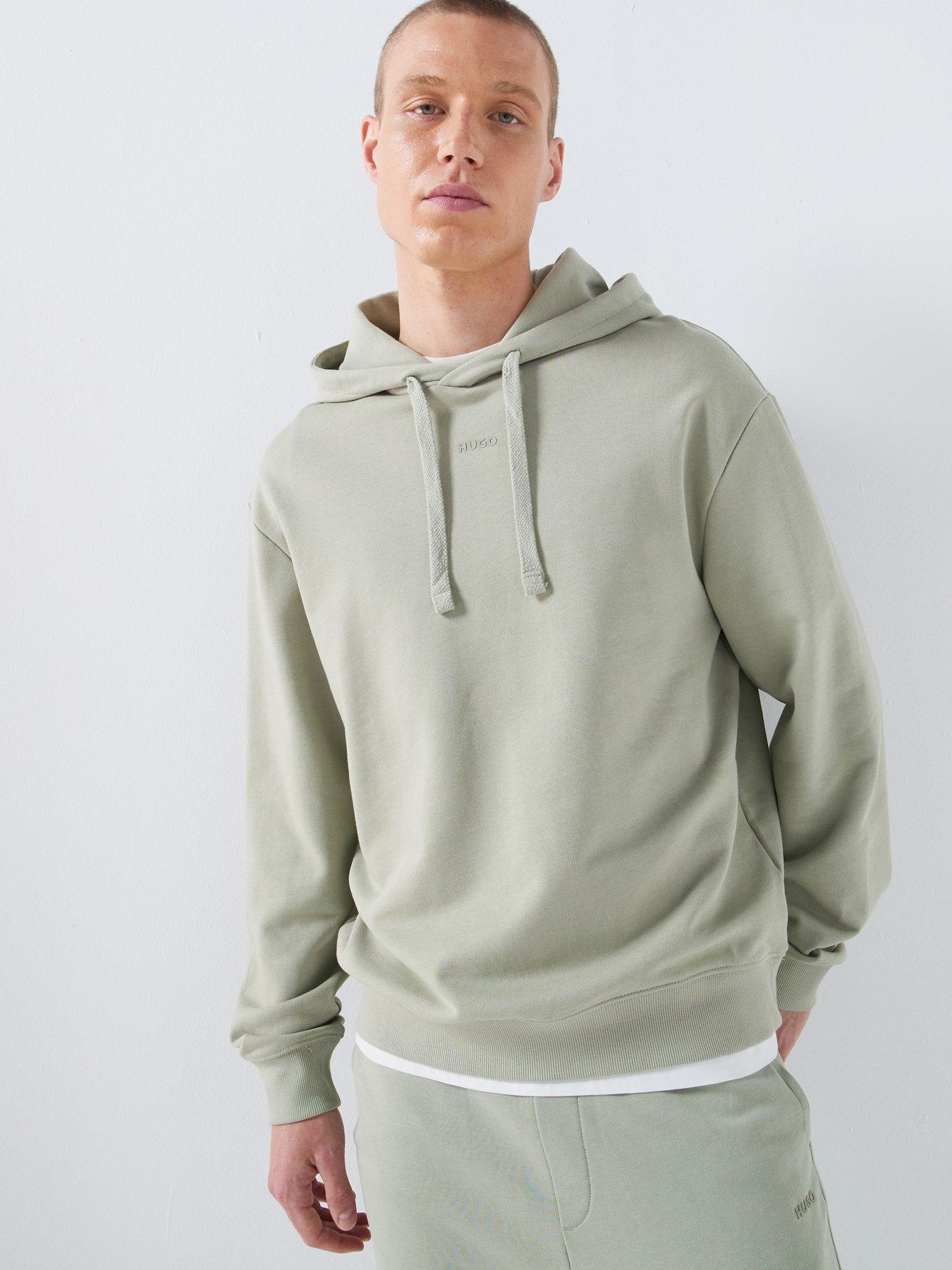 HUGO Dapo Relaxed Fit Overhead Hoodie - Light Green