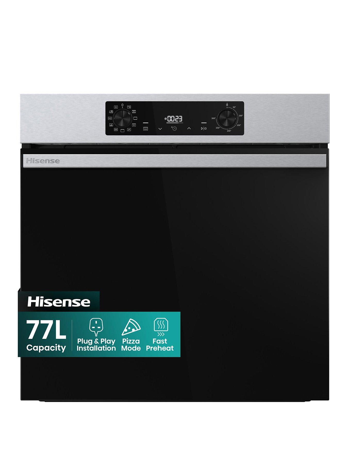 front image of hisense-hi2-bi622axpguk-built-in-electric-single-steam-plug-amp-play-oven-stainless-steelblack