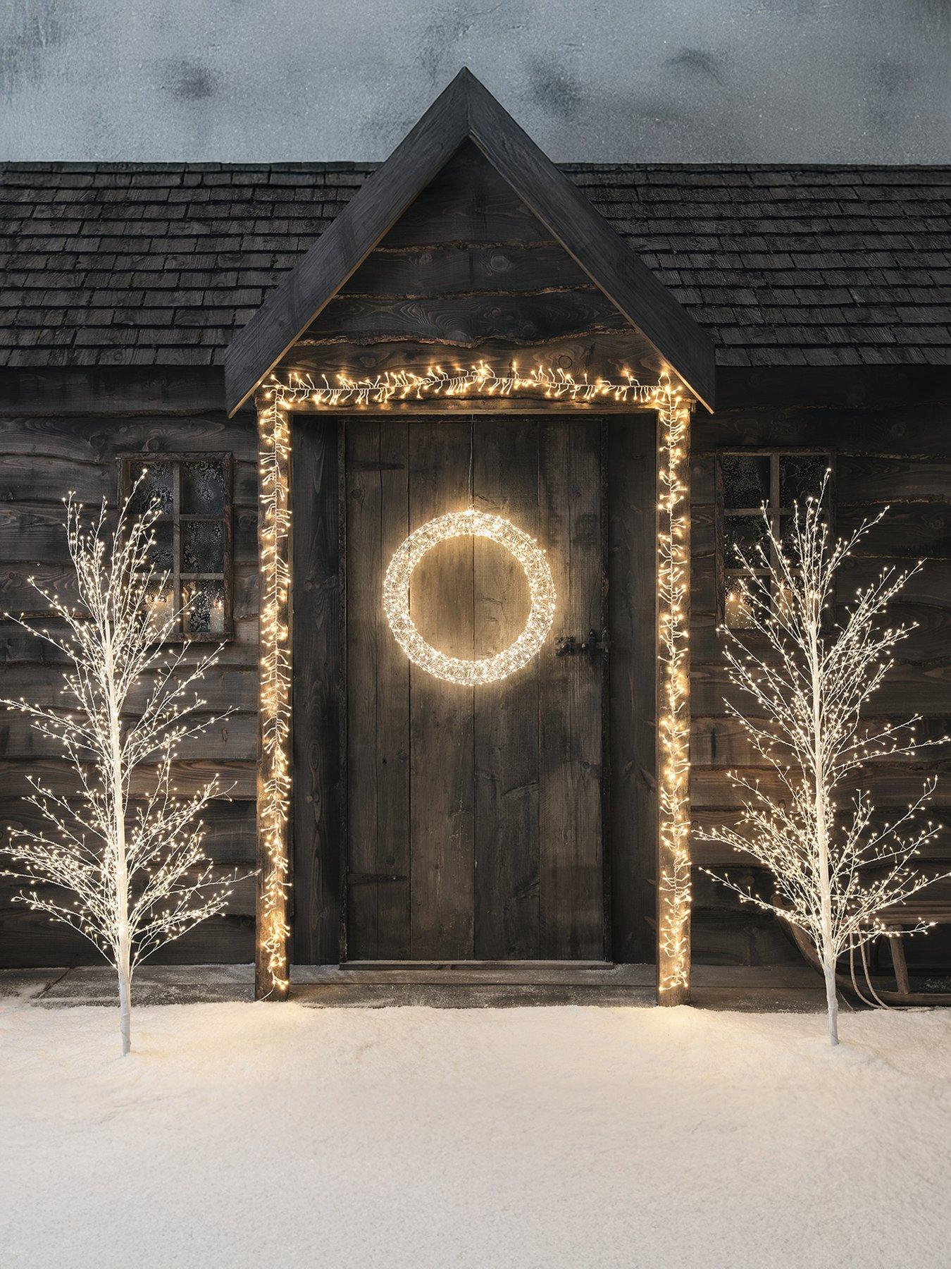  image of lights4fun-naked-wire-wreath