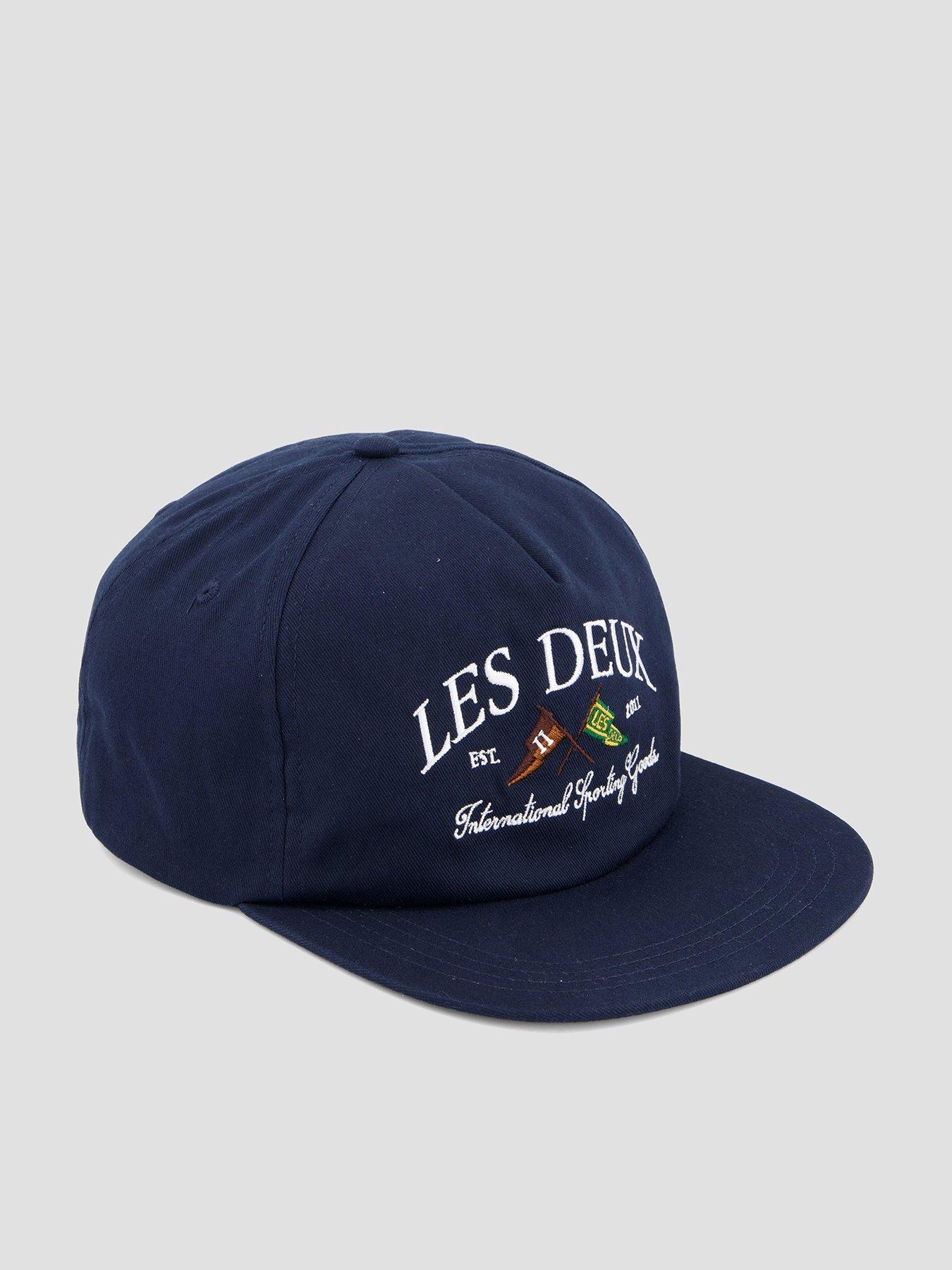 Les Deux Ivy League Letterman Cap - Navy