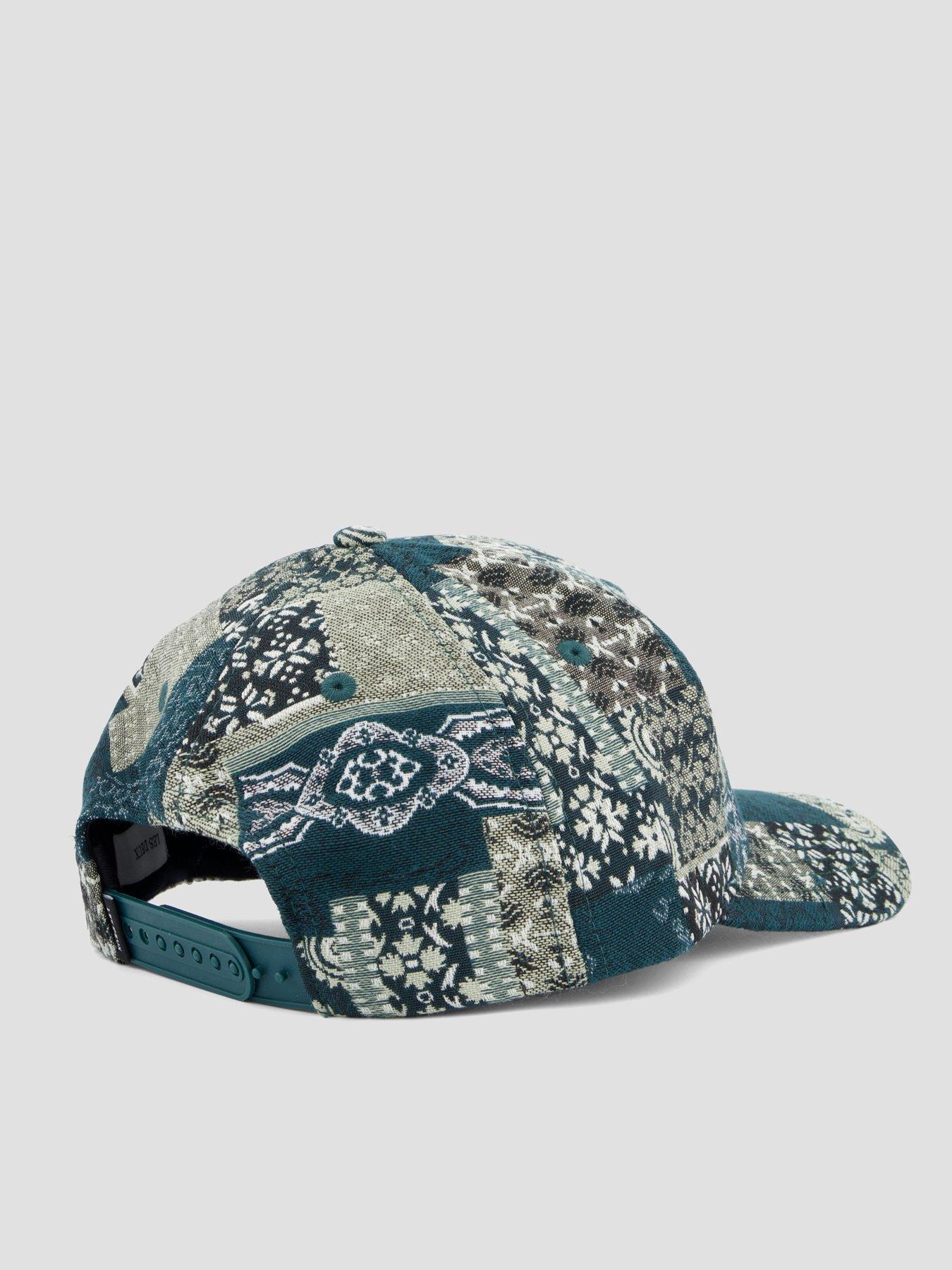 Image 4 of 5 of Les Deux Patchwork Jacquard Baseball Cap - Dark Green