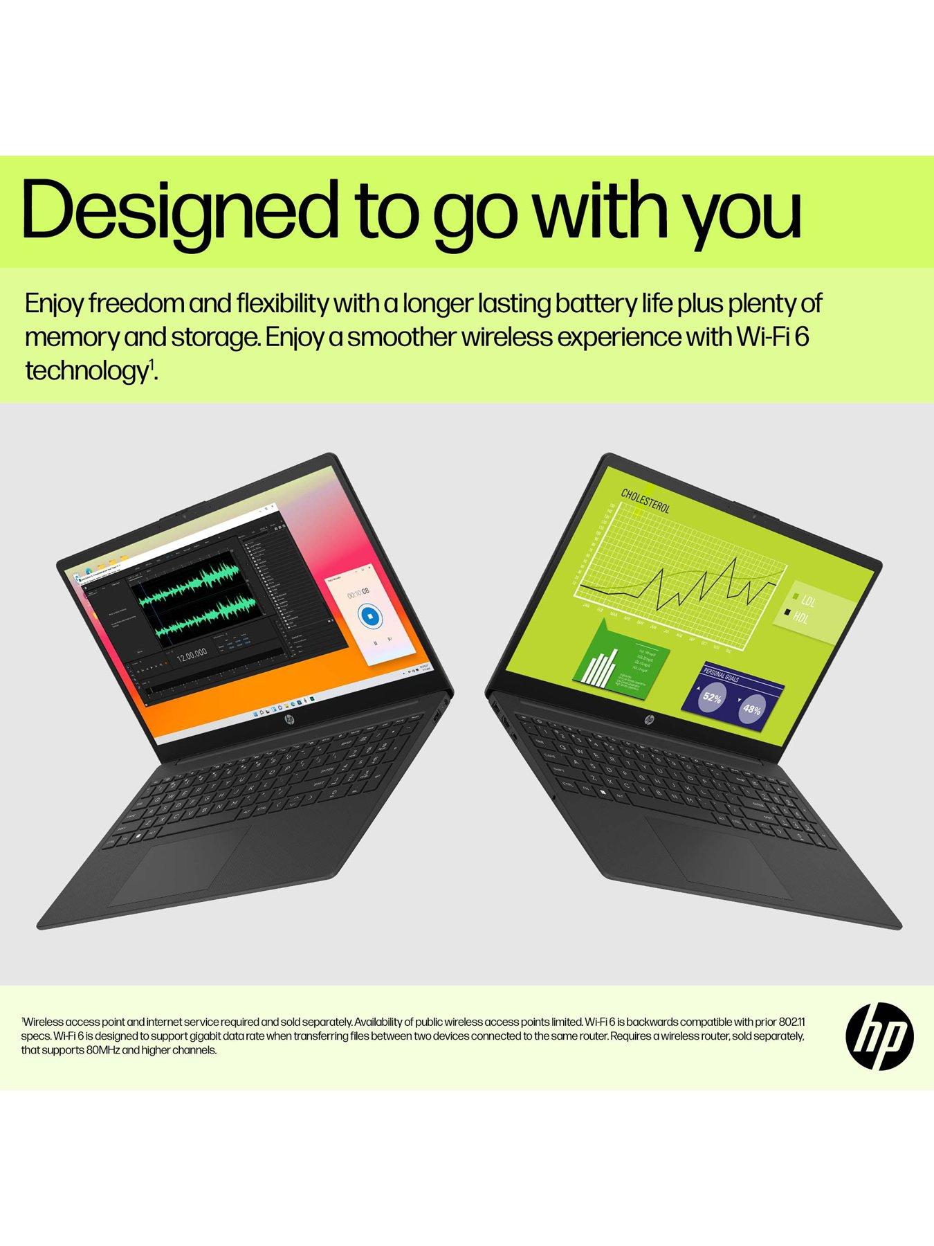 Image 4 of 7 of HP 15fd0064na Laptop&nbsp;- 15.6in FHD,&nbsp;Intel Core i5, 8GB RAM, 256GB SSD,&nbsp;with Norton 360 Antivirus - Black
