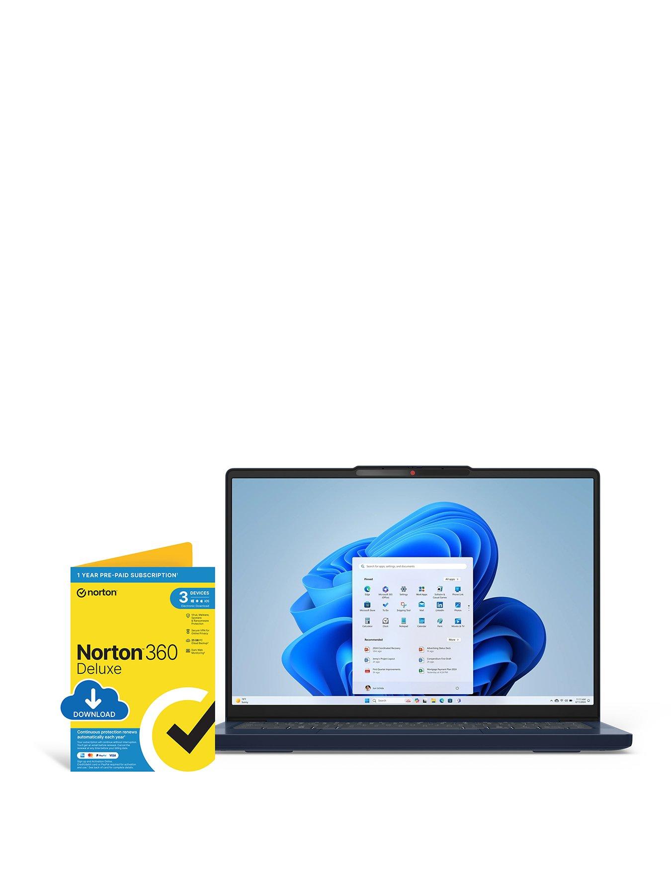 Lenovo IdeaPad Slim 3 14IRH10 Laptop - 14in WUXGA, Intel Core i5, 16GB RAM, 512GB SSD, with Norton 360 Antivirus Protection