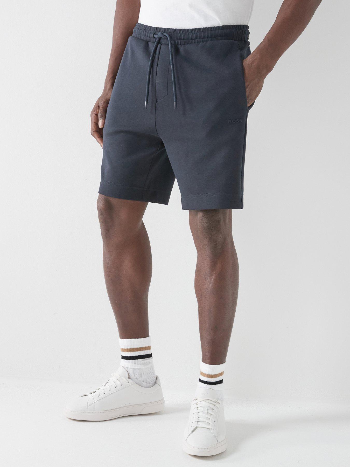 BOSS Headlo Rib Jersey Shorts - Blue