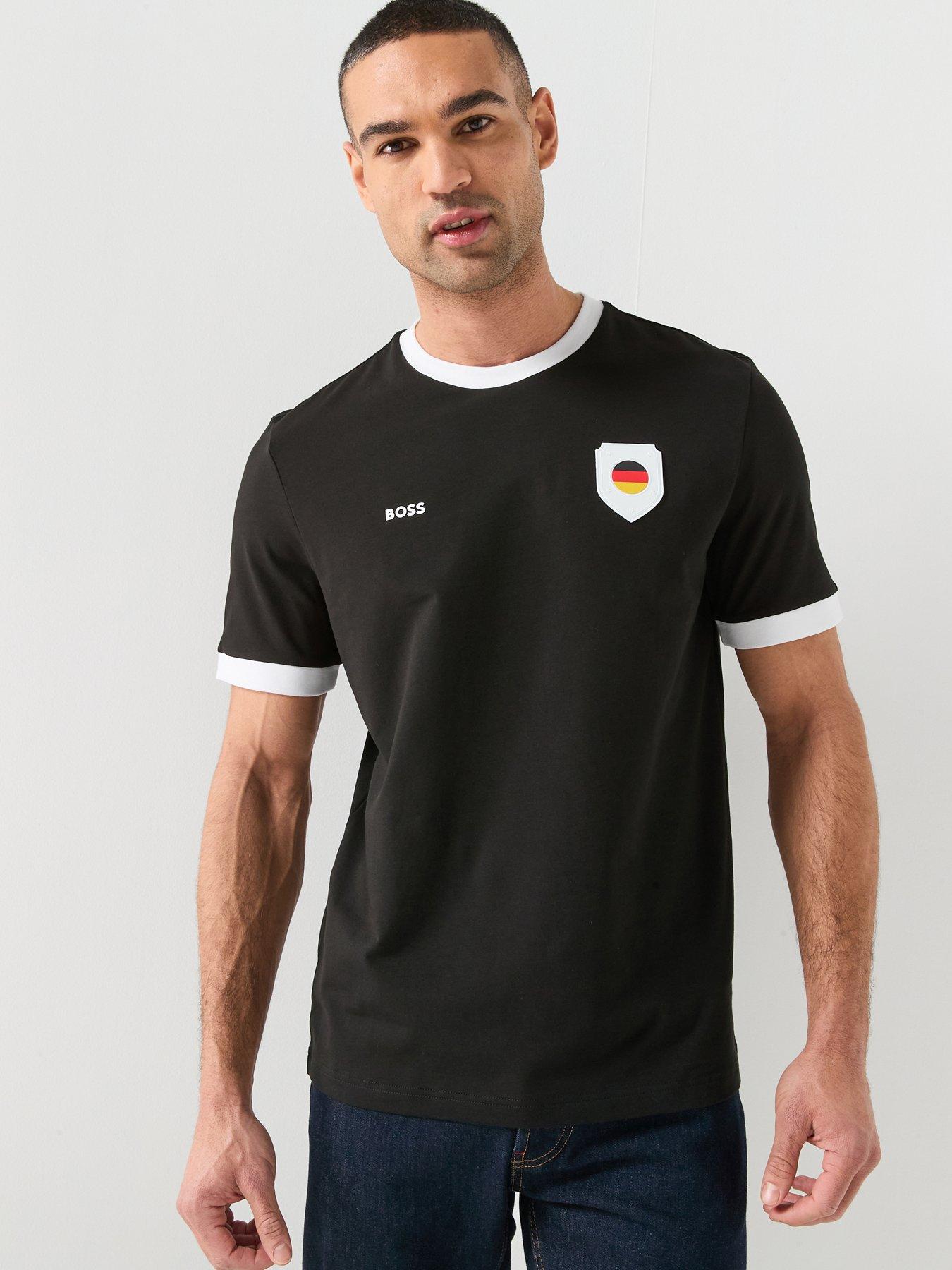 Image 1 of 6 of BOSS Germany World Cup T-Shirt - Black