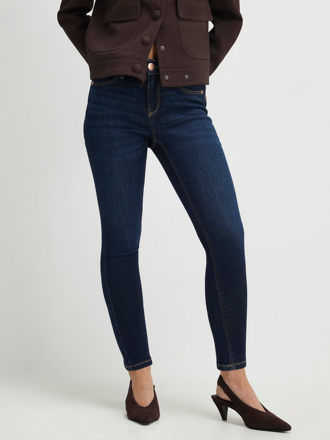 River Island Petite Molly Sculpt Washington Jeans - Blue