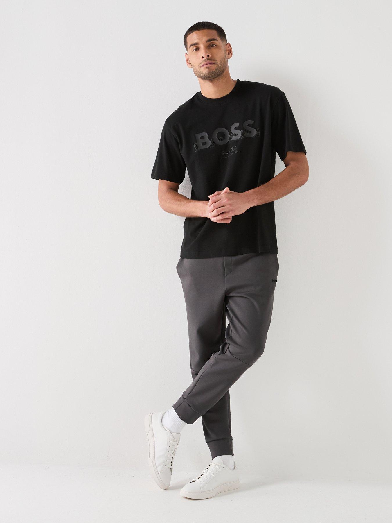 Image 3 of 6 of BOSS Ts_Member Logo Tennis Club T-Shirt - Black