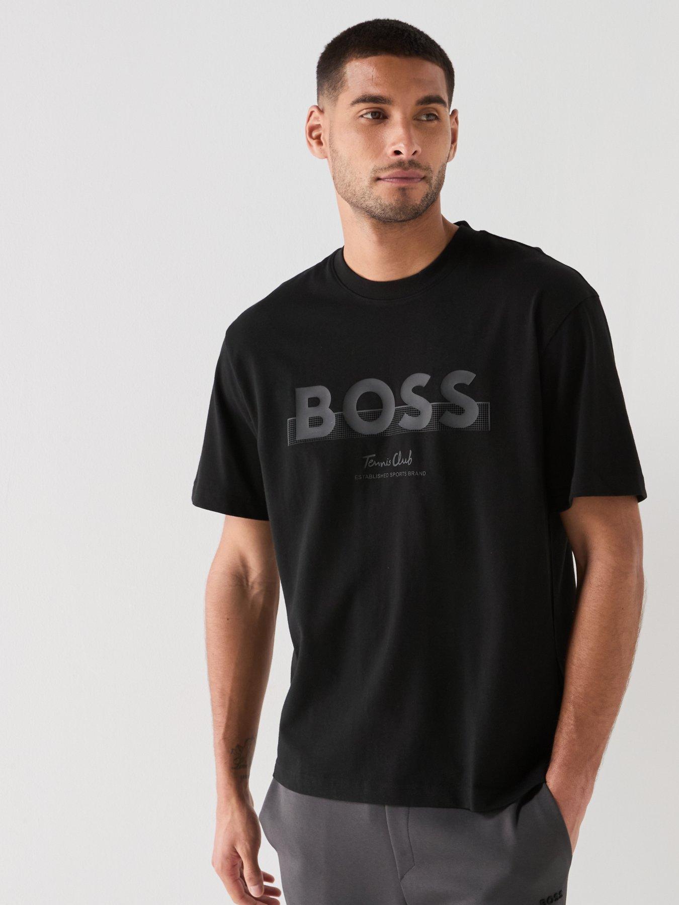 Image 5 of 6 of BOSS Ts_Member Logo Tennis Club T-Shirt - Black