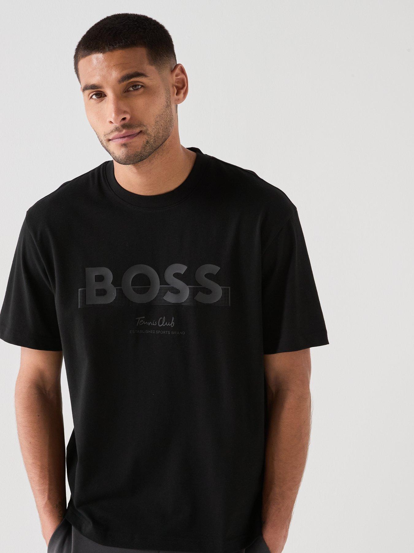 Image 6 of 6 of BOSS Ts_Member Logo Tennis Club T-Shirt - Black