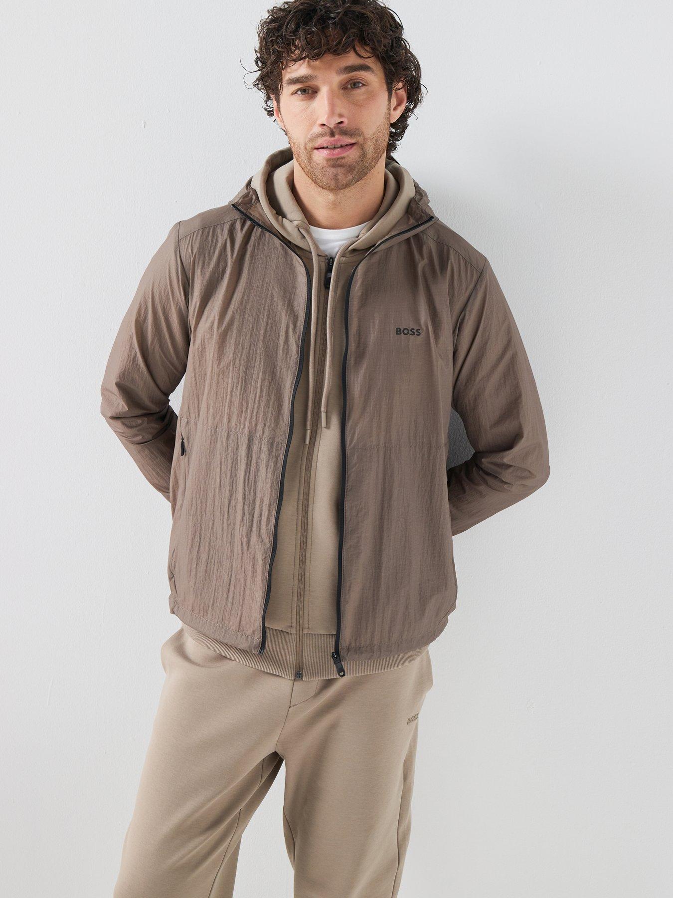 Image 1 of 6 of BOSS Airynix Lightweight Shell Jacket - Light Green