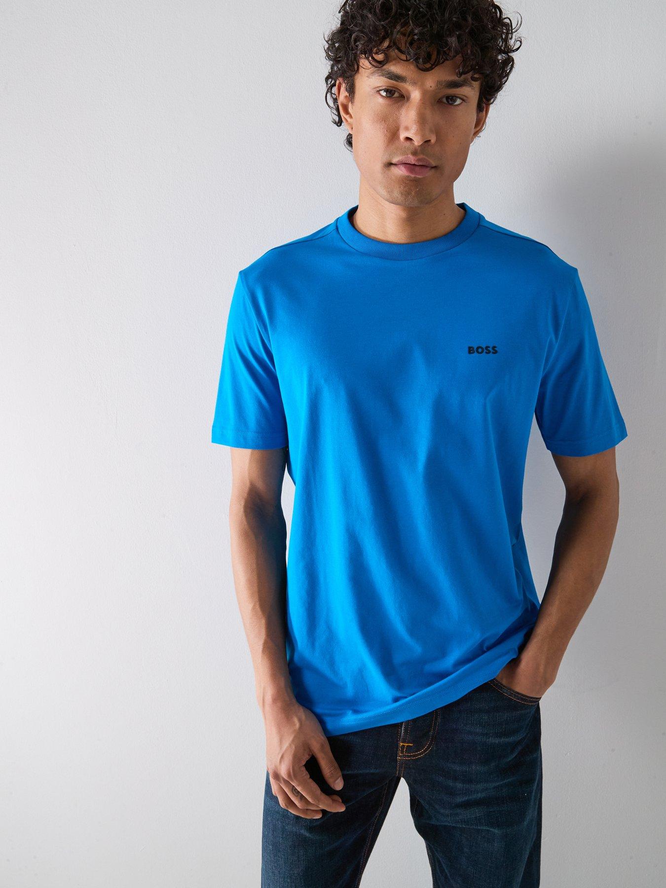 Image 1 of 4 of BOSS Tee Regular Fit T-Shirt - Bright Blue