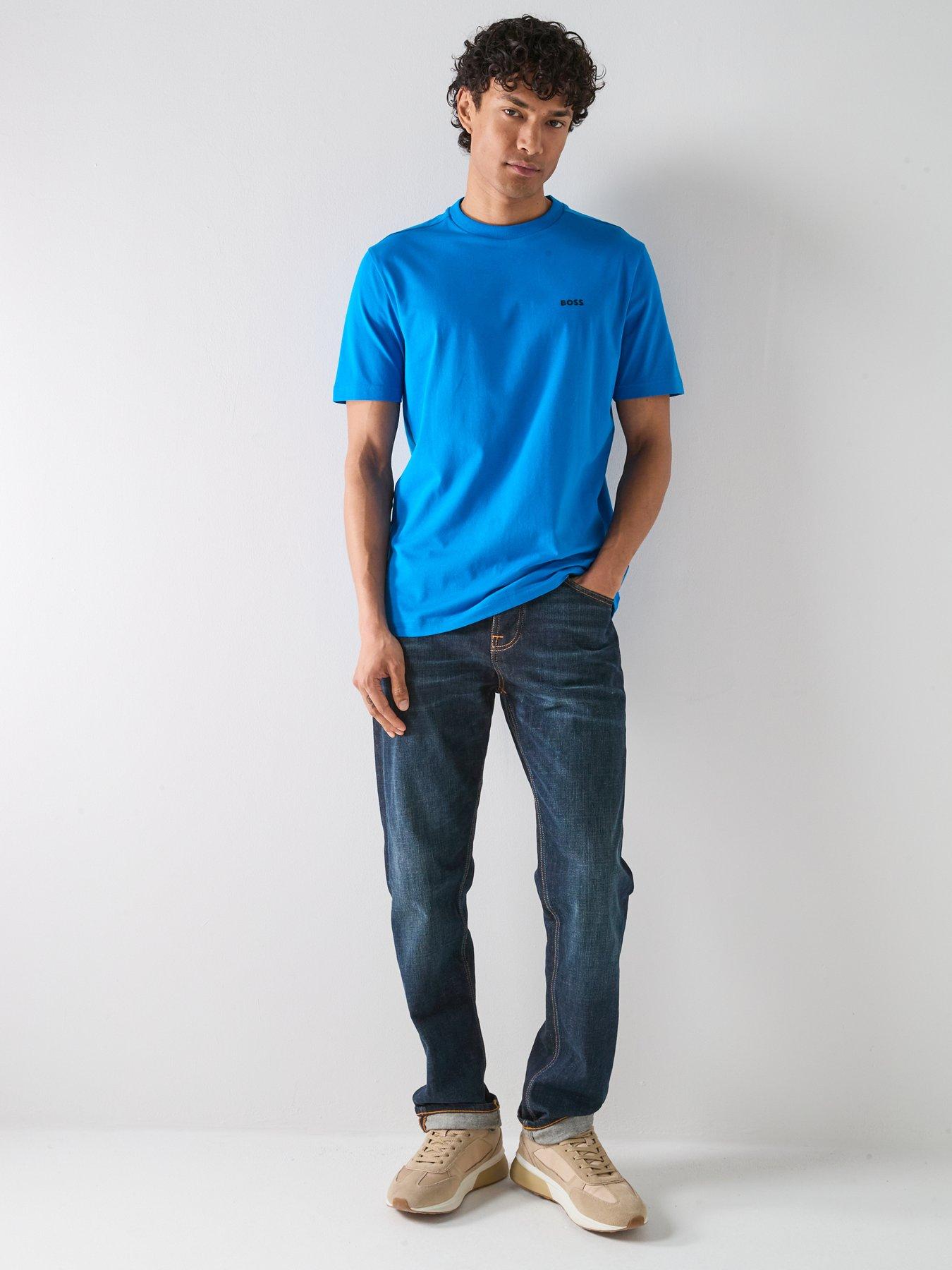 Image 3 of 4 of BOSS Tee Regular Fit T-Shirt - Bright Blue