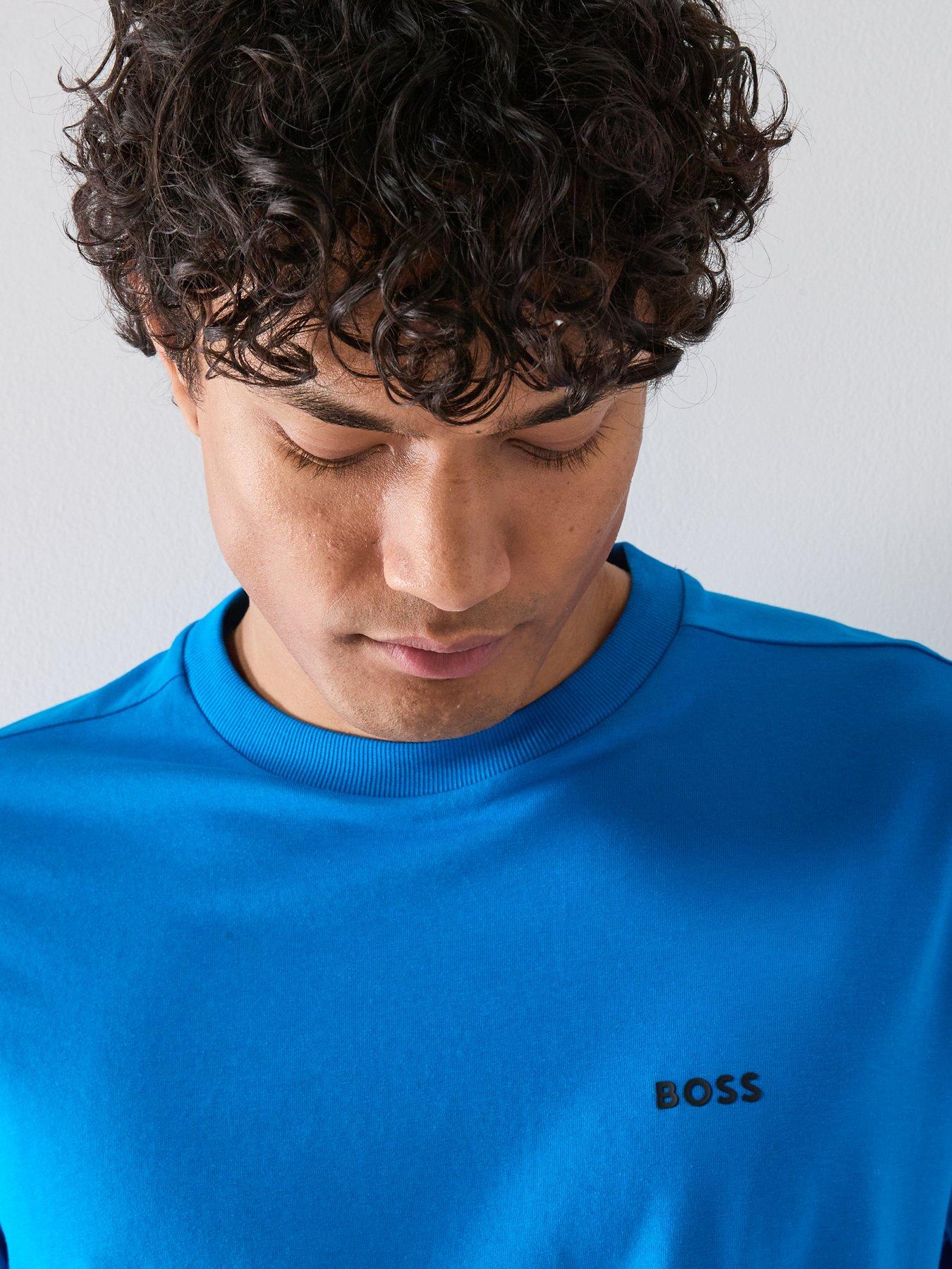 Image 4 of 4 of BOSS Tee Regular Fit T-Shirt - Bright Blue