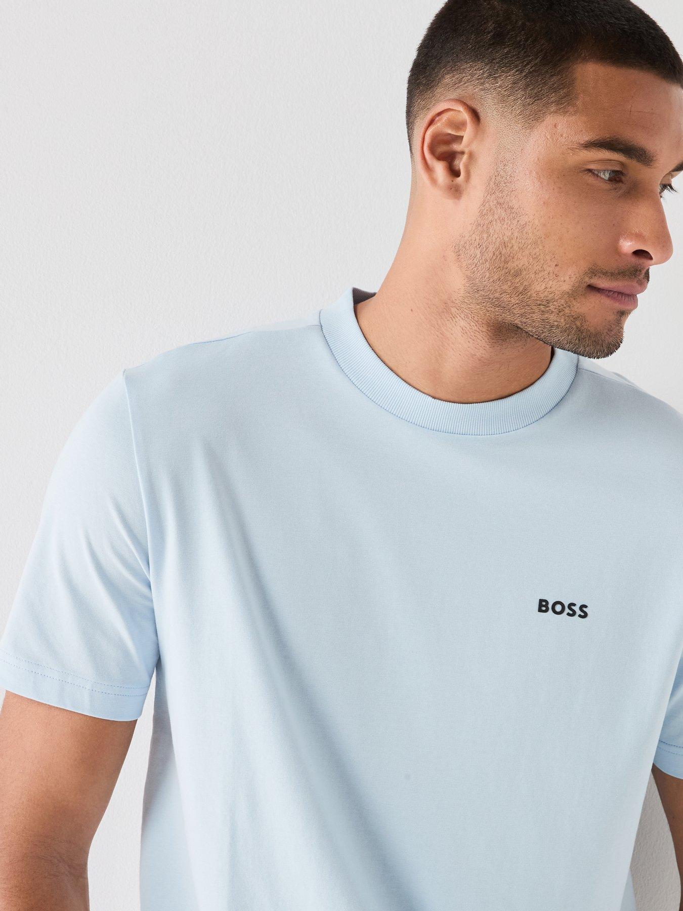 Image 4 of 6 of BOSS Tee Regular Fit T-shirt - Light Blue