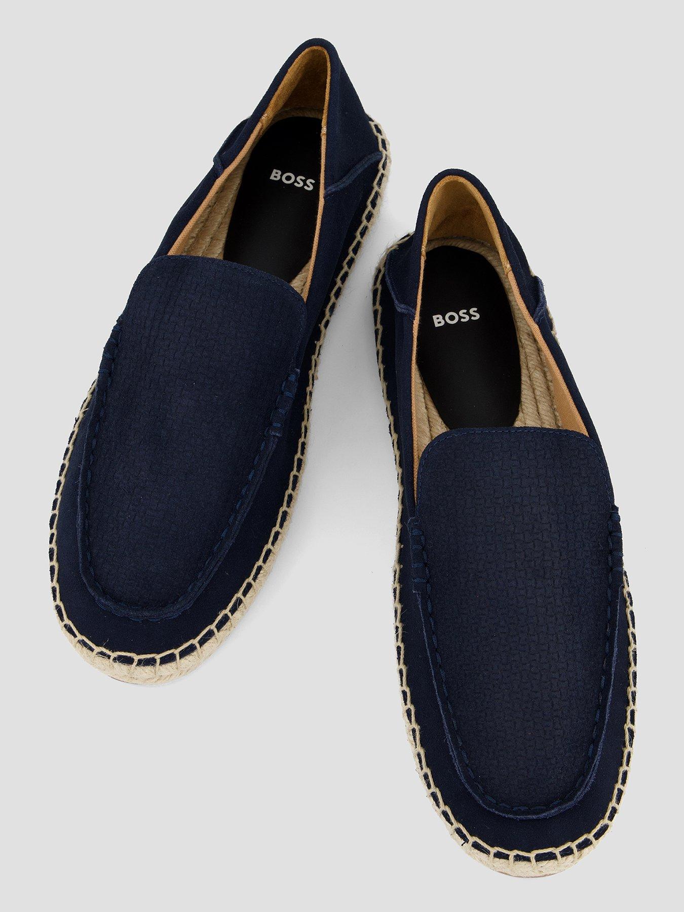  image of boss-madeira-moccasin-suede-espadrilles-navy