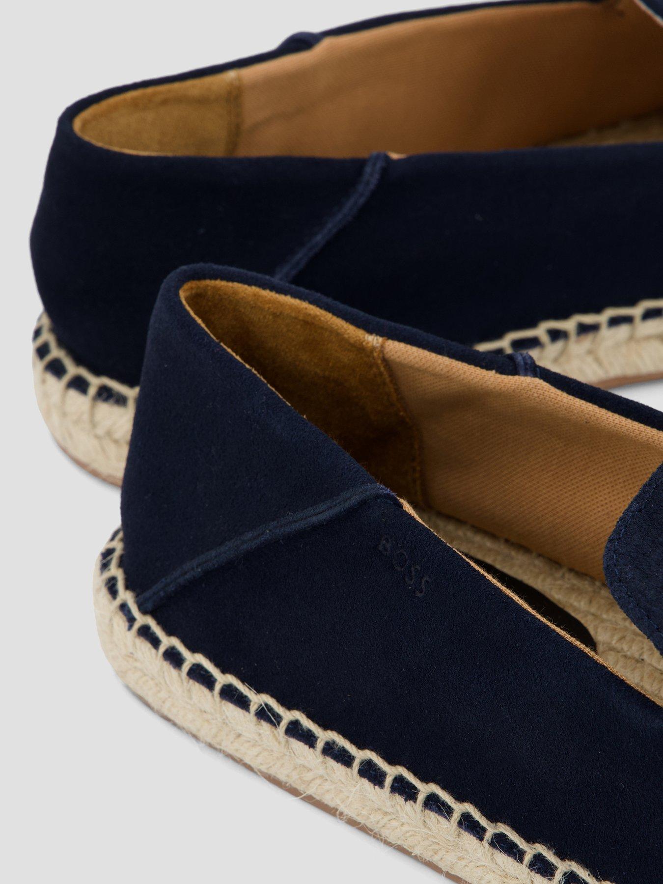  image of boss-madeira-moccasin-suede-espadrilles-navy