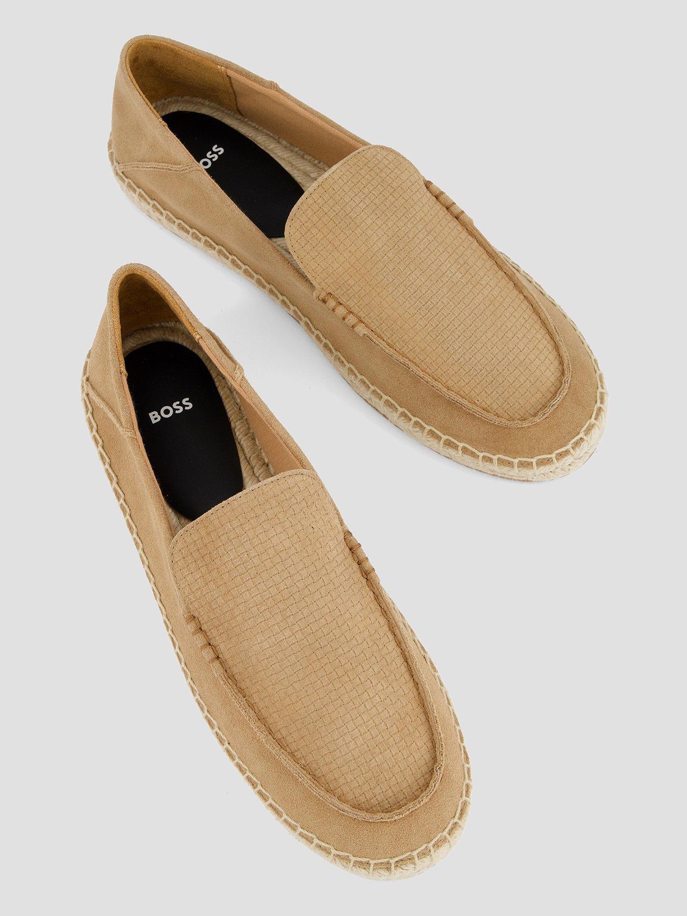  image of boss-madeira-moccasin-suede-espadrilles-beige