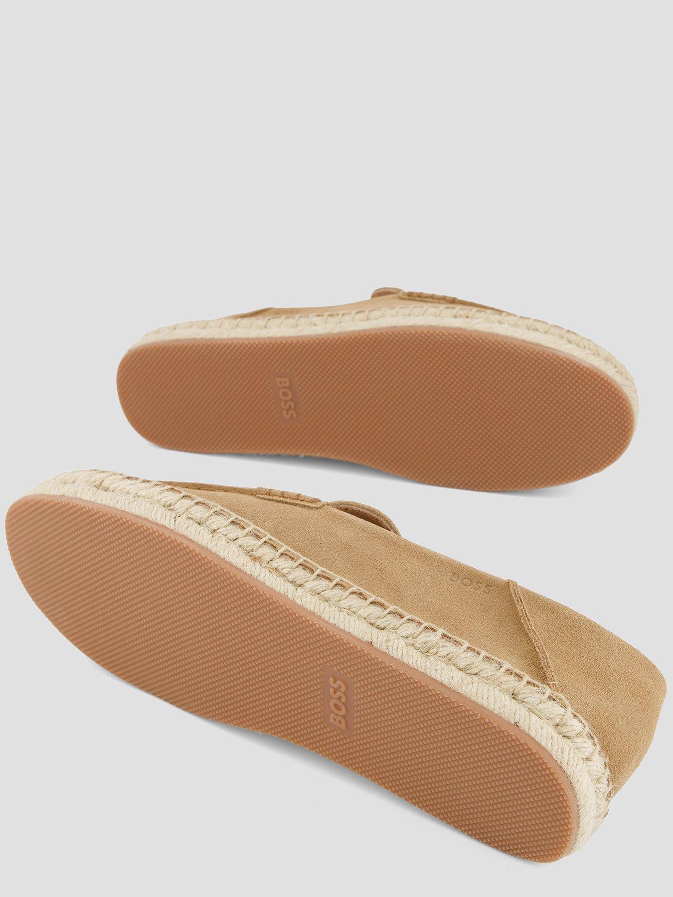  image of boss-madeira-moccasin-suede-espadrilles-beige