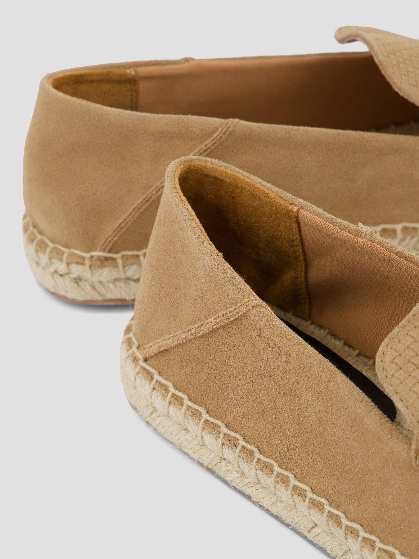  image of boss-madeira-moccasin-suede-espadrilles-beige