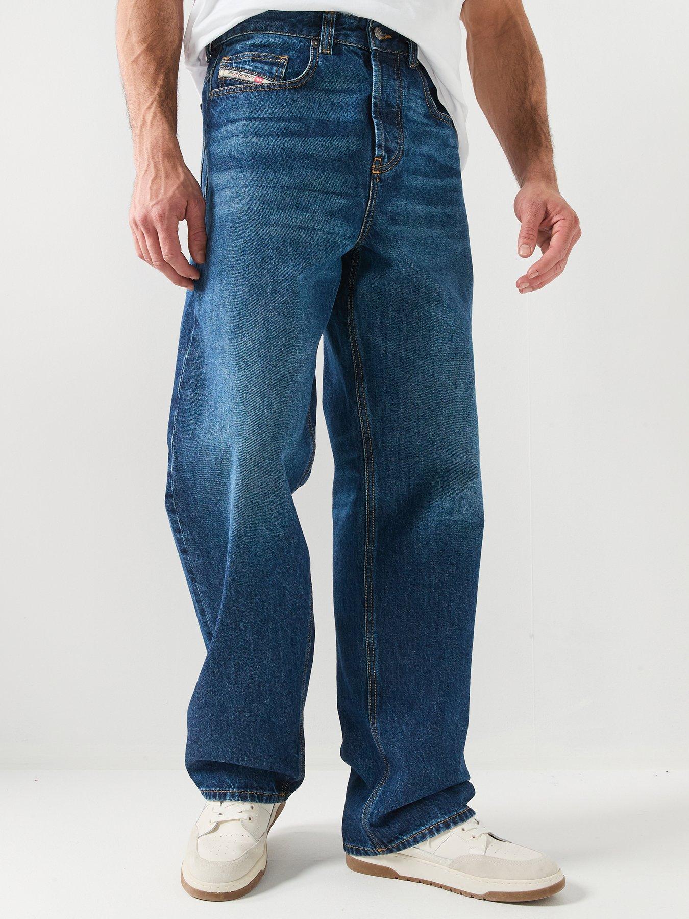 Diesel D-Macro Baggy Loose Fit Jeans - Blue