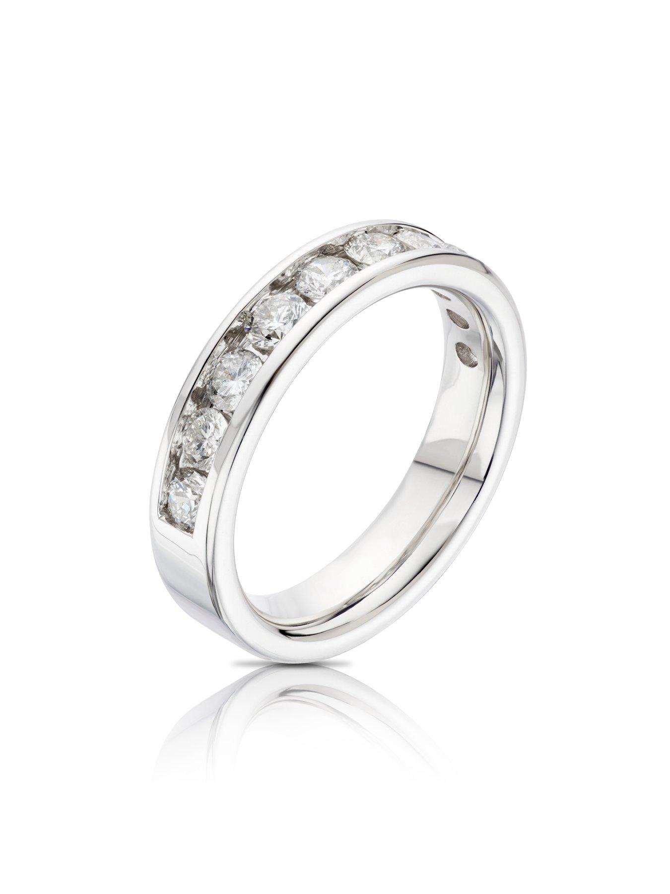  image of h-samuel-14ct-gold-channel-set-eternity-1ct-diamond-ring-white