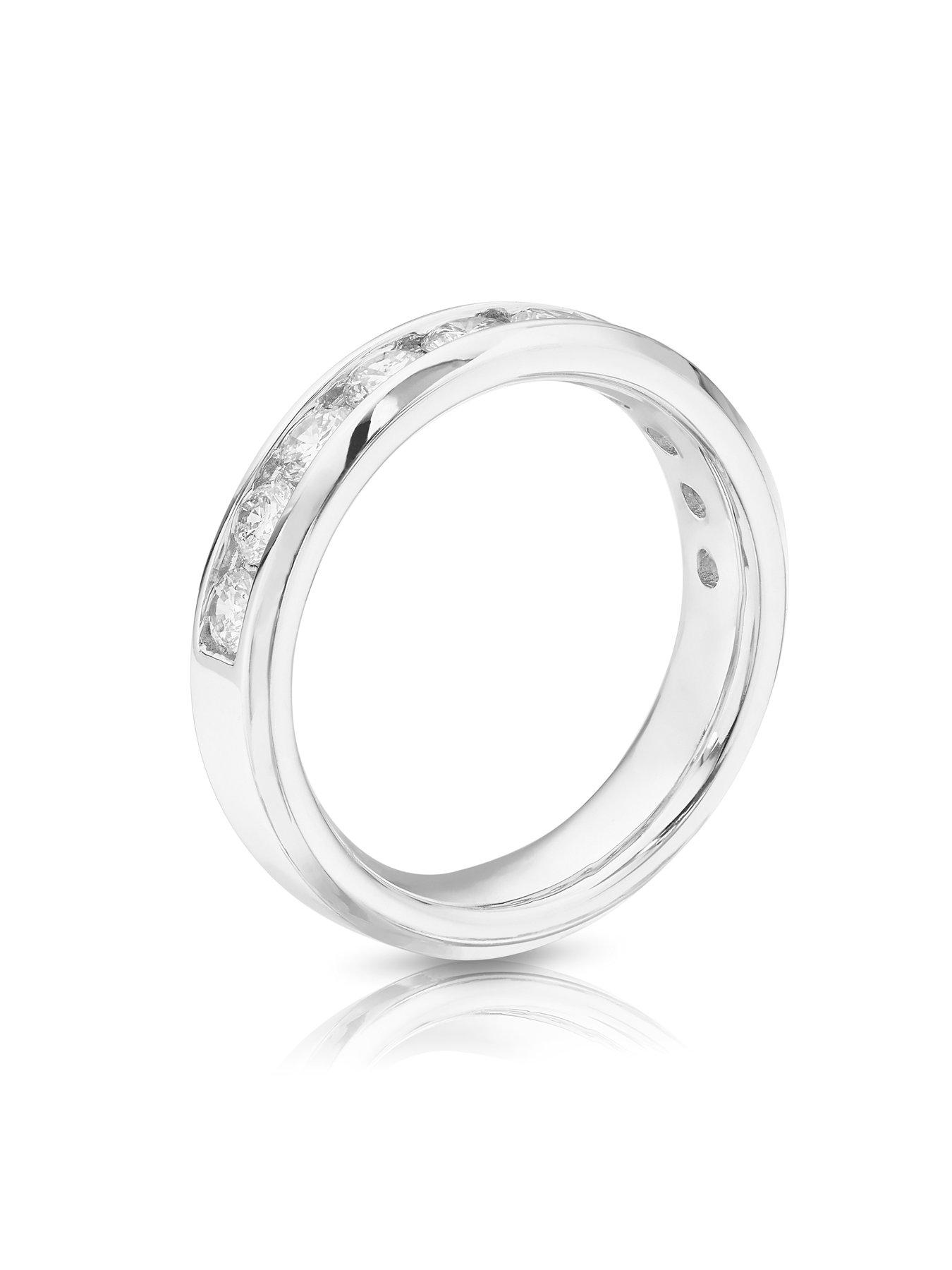  image of h-samuel-14ct-gold-channel-set-eternity-1ct-diamond-ring-white