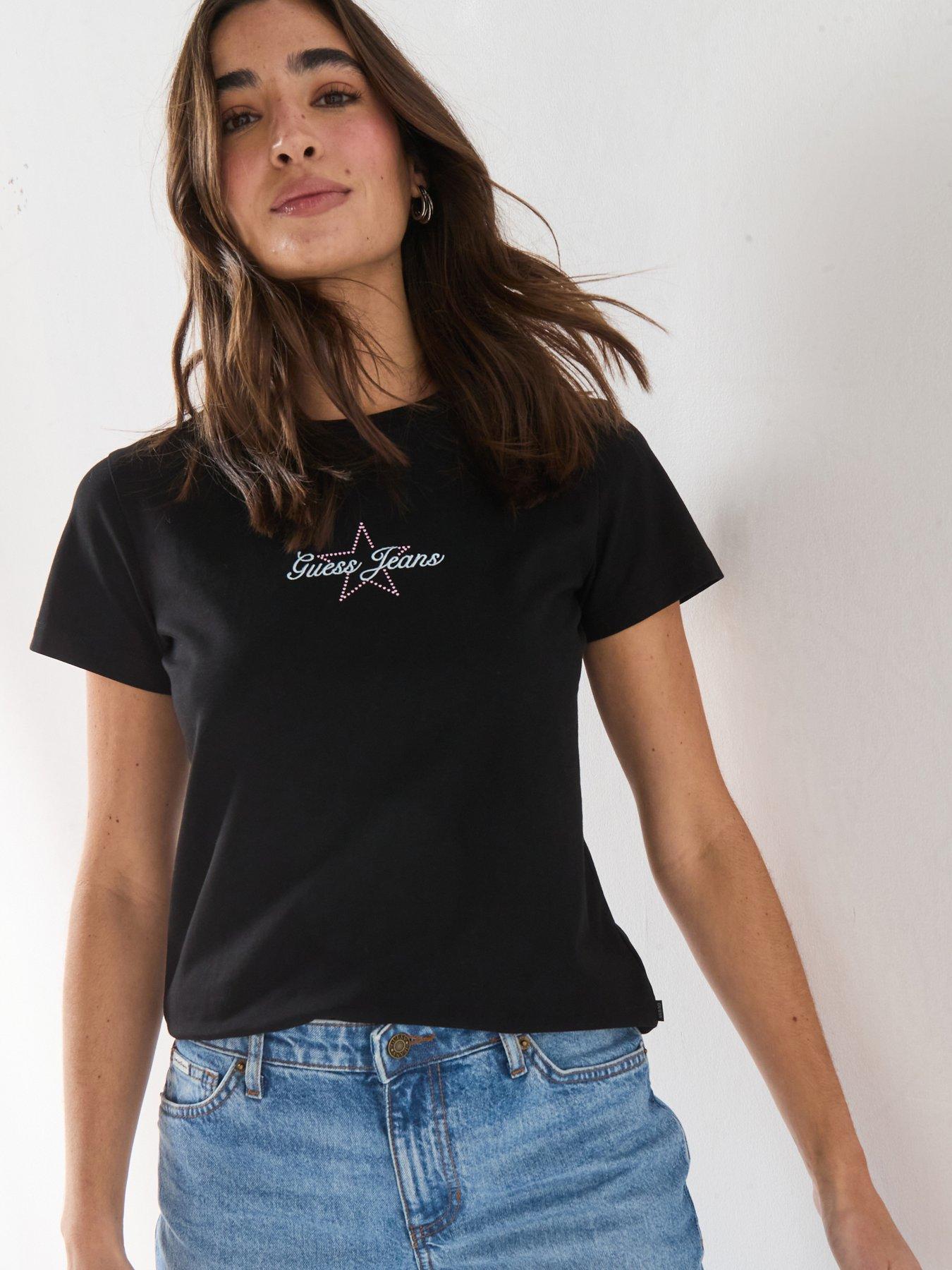 Guess Short Sleeve Baby Baker Tee - Black
