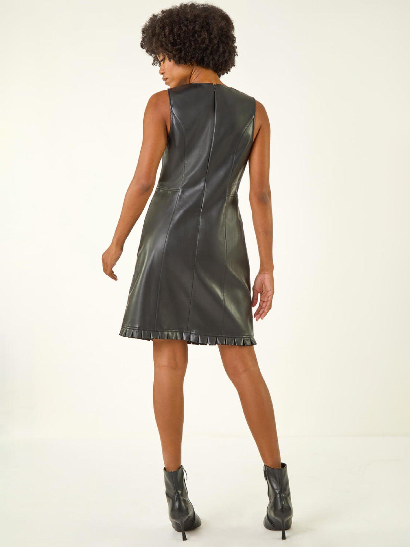 stillFront image of roman-pinafore-pleated-a-line-dress