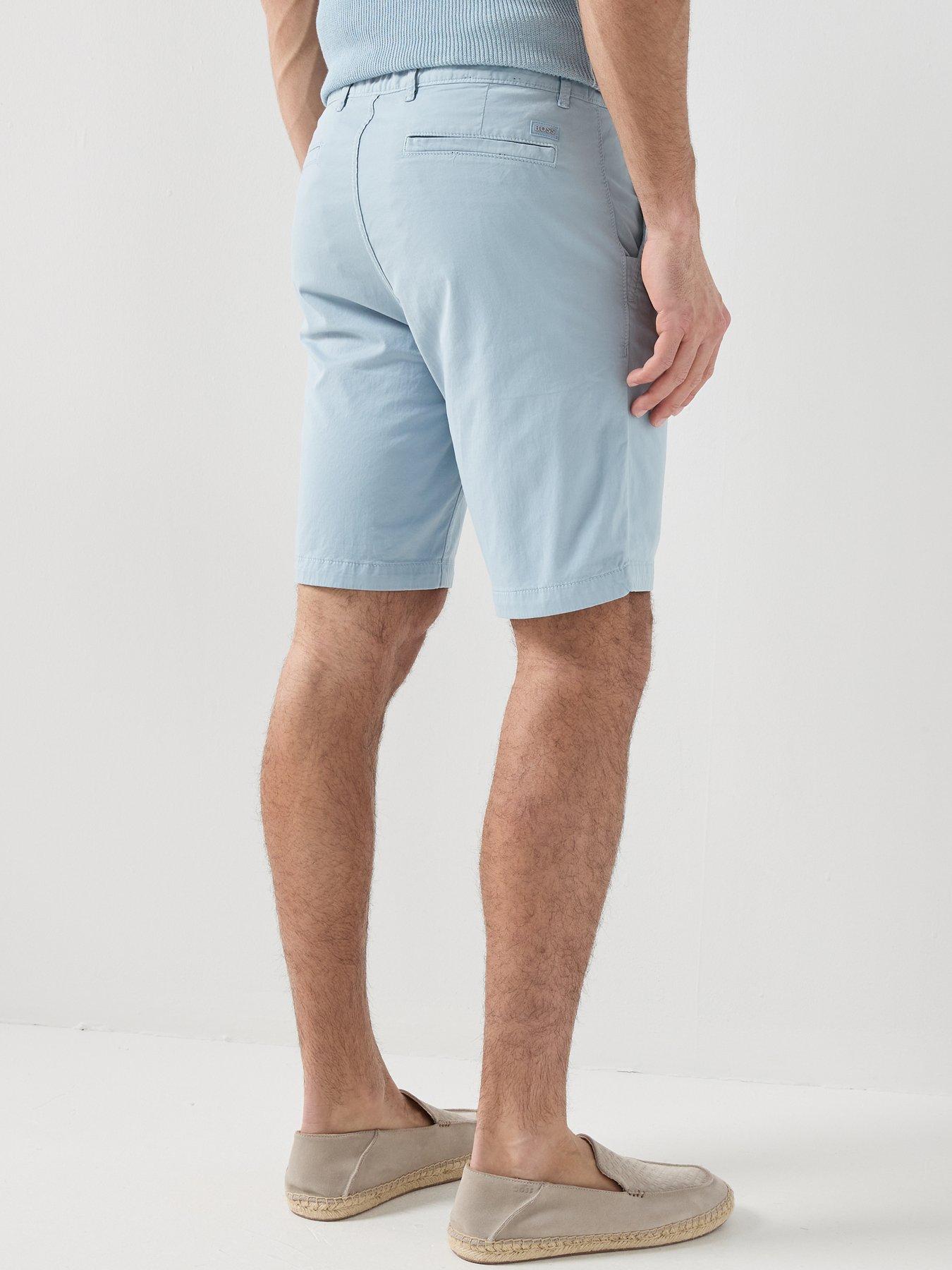 Image 2 of 4 of BOSS Chino Slim Fit Shorts - Light Blue