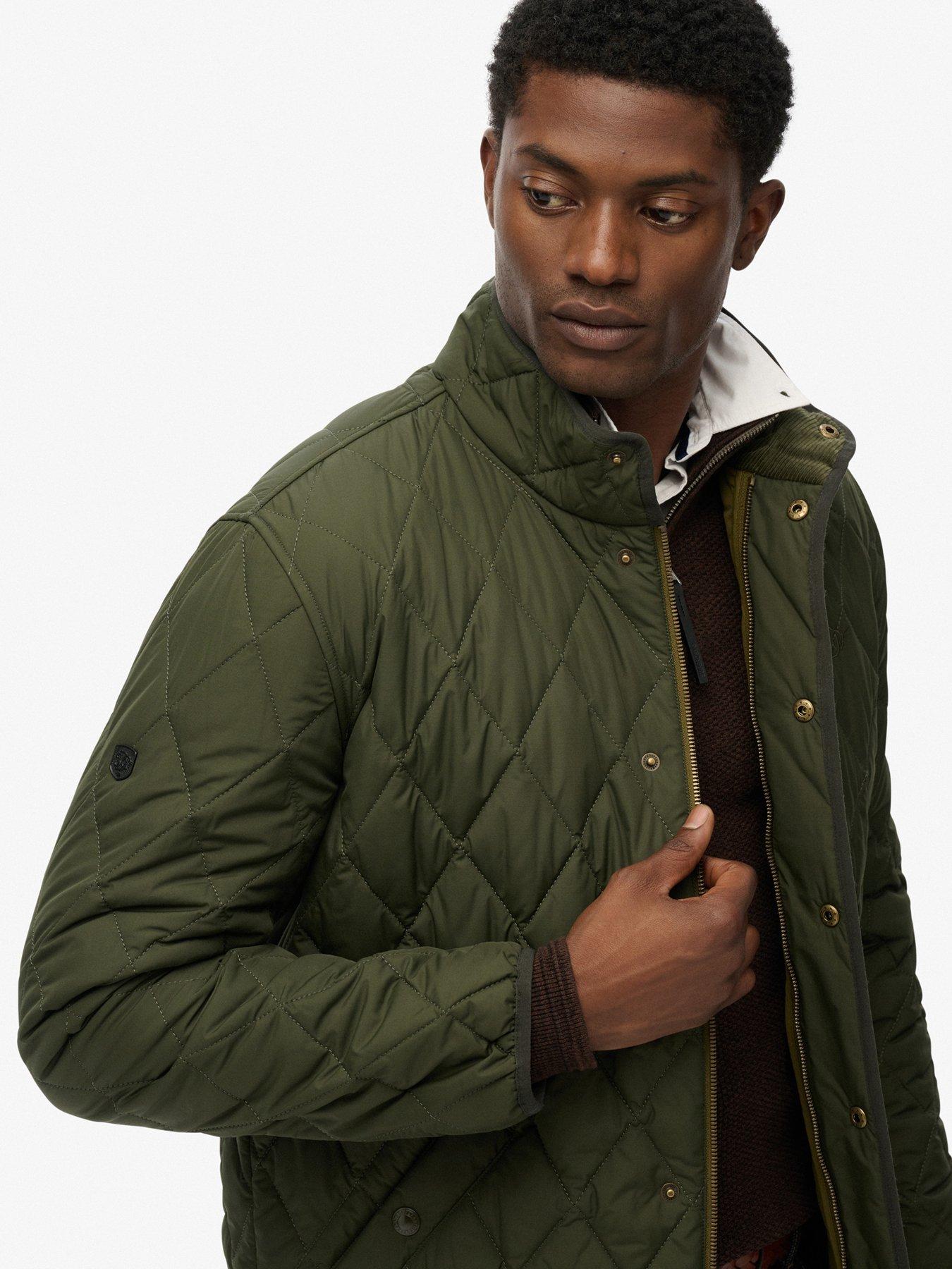 Image 4 of 7 of Superdry Quilted Estate Jacket - Green