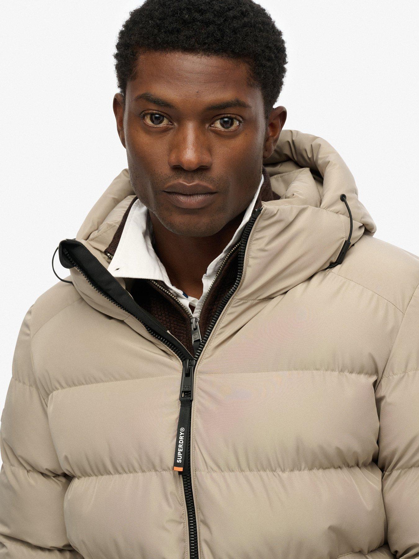  image of superdry-hooded-sports-padded-jacket-cream