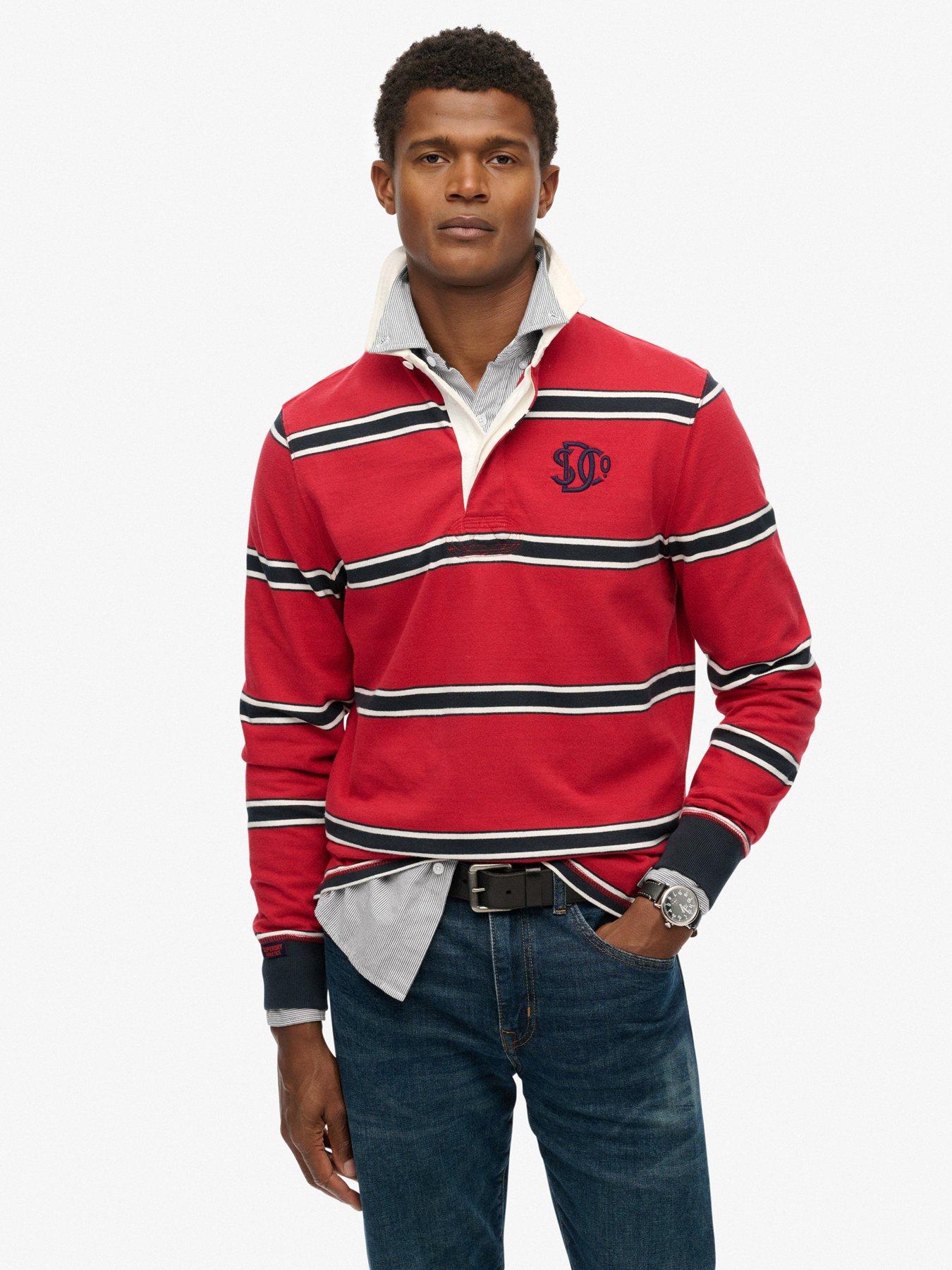 Superdry Vintage Athletic Stripe Rugby Long Sleeve T-shirt