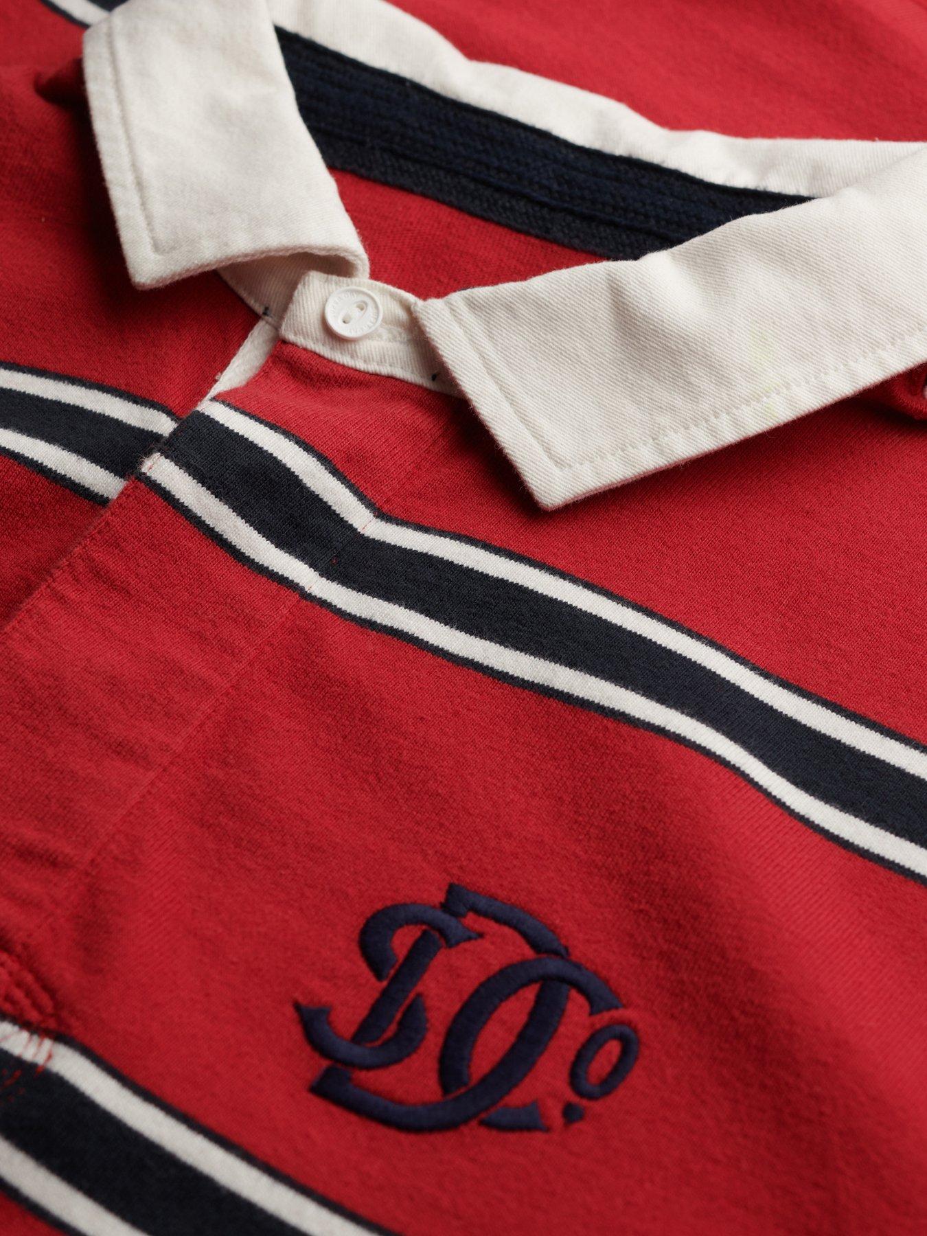  image of superdry-vintage-athletic-rugby-long-sleeve-t-shirt-red