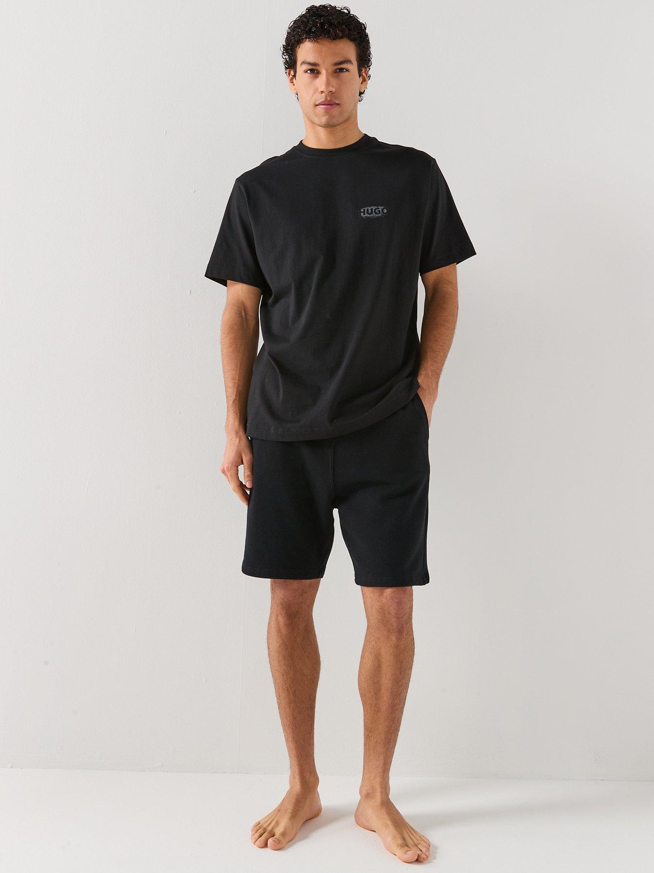 Image 3 of 4 of HUGO Spray Logo Loungewear T-Shirt - Black