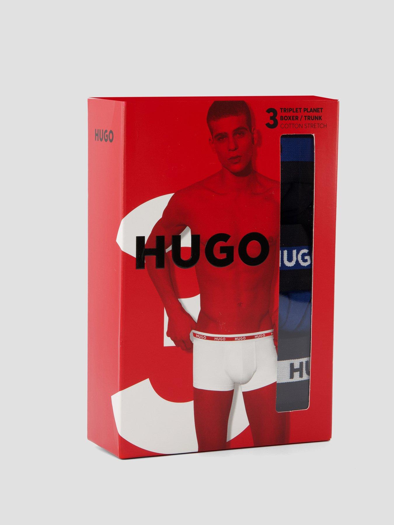 Image 4 of 4 of HUGO Bodywear Triplet 3 Pack Trunks - Assorted