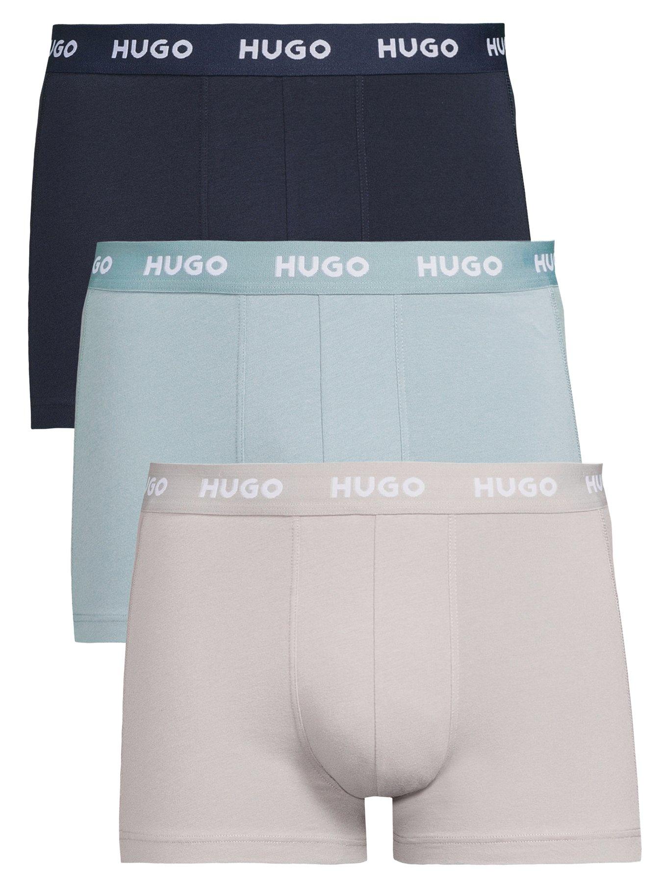 HUGO Bodywear Triplet 3 Pack Trunks - Blue