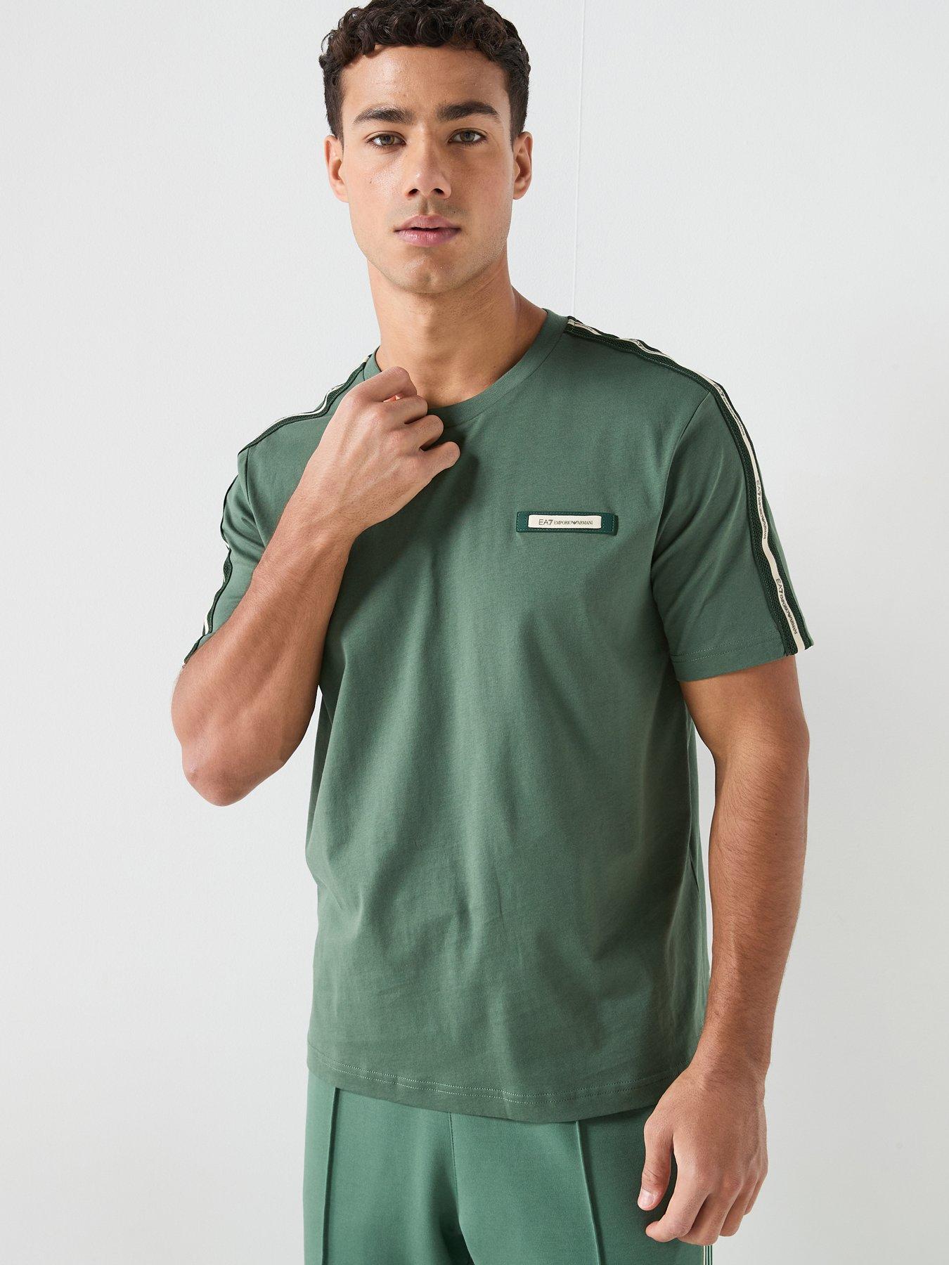 ea7-emporio-armani-train-taped-sleeve-t-shirt-dark-green