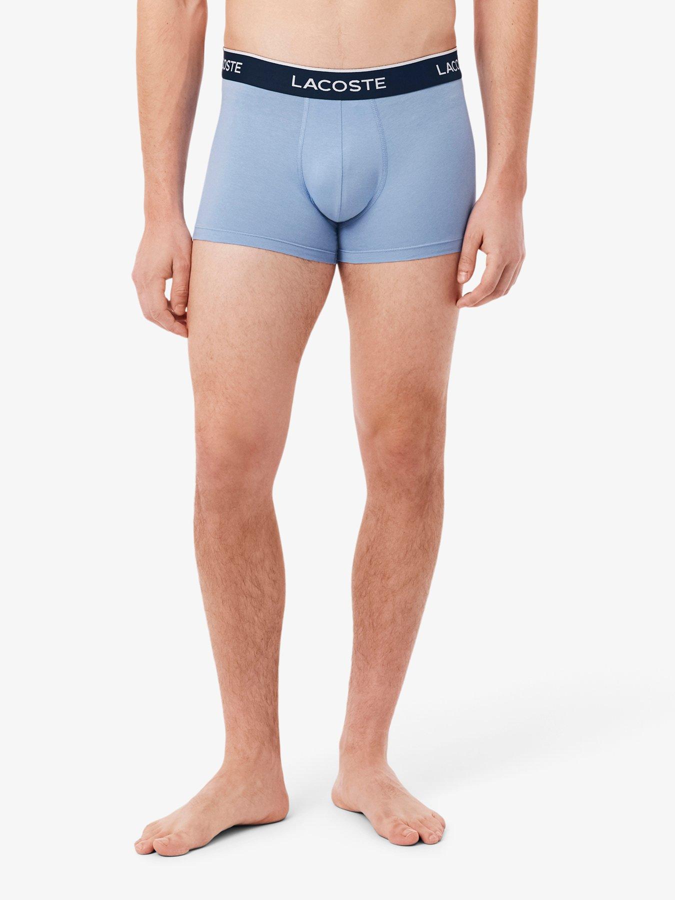 Image 4 of 4 of Lacoste 3 Pack Cotton Trunks - Multi