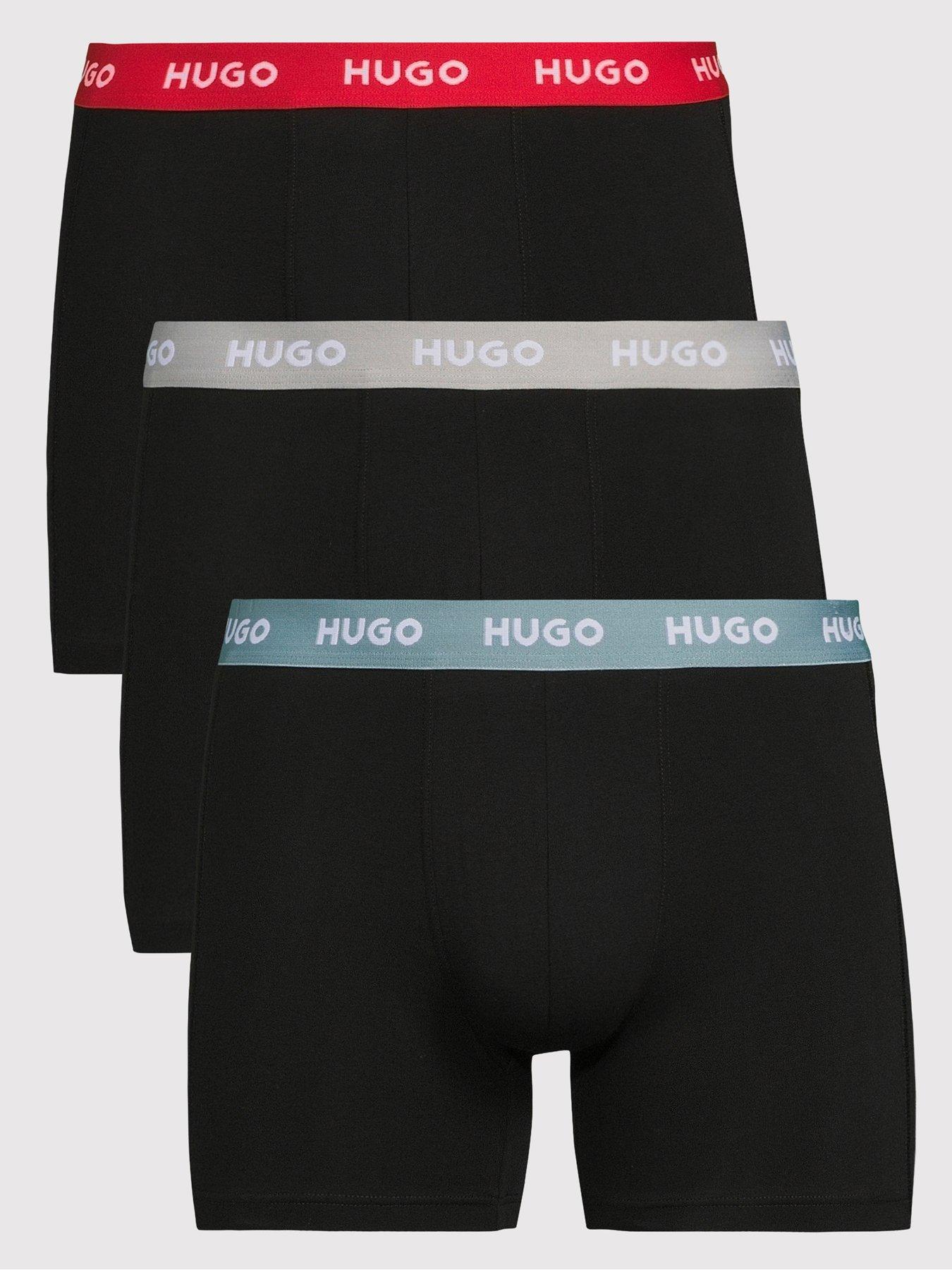 hugo-bodywear-3-pack-triplet-metalic-waistband-boxer-black