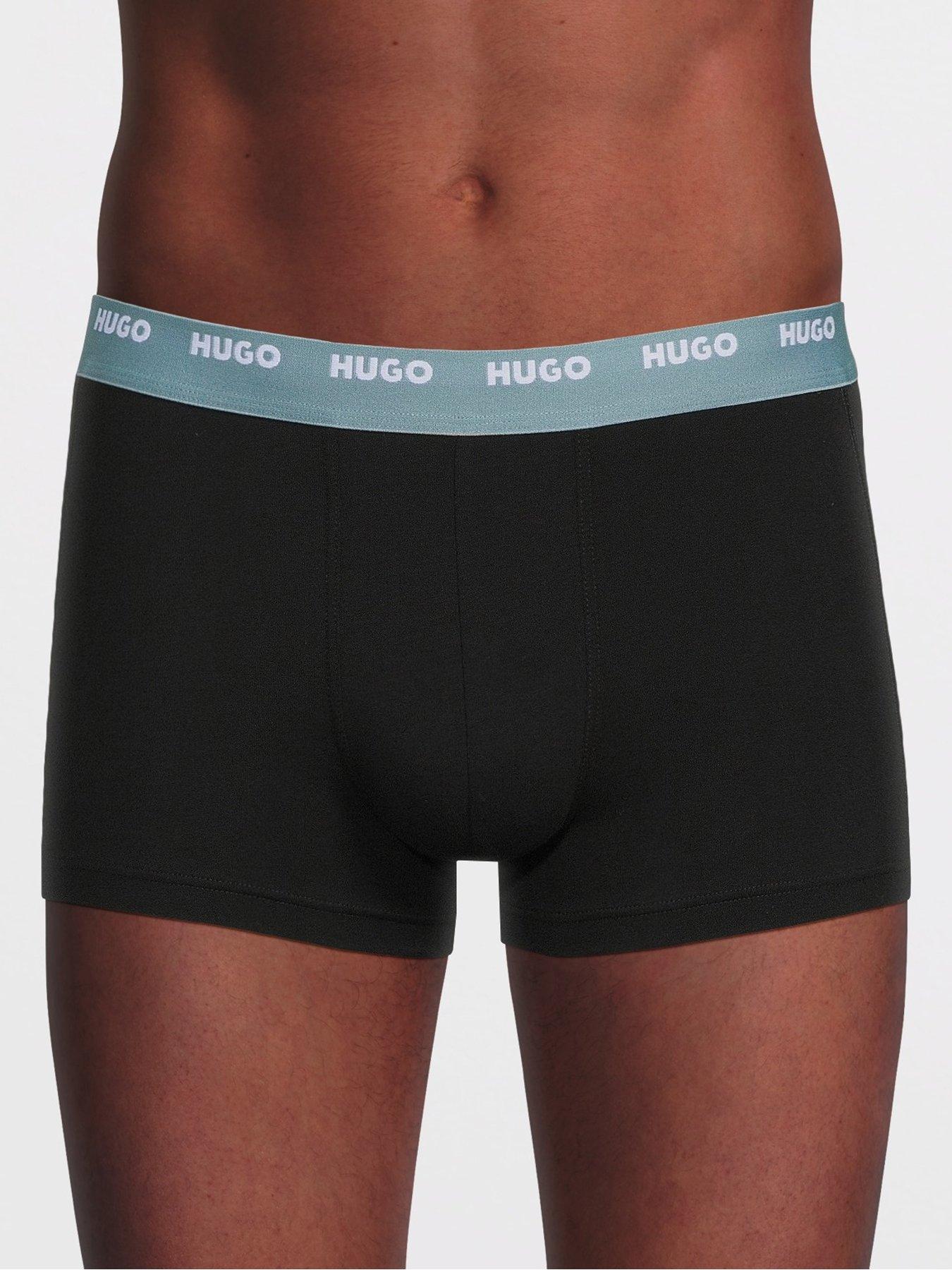  image of hugo-bodywear-5-pack-trunks-black