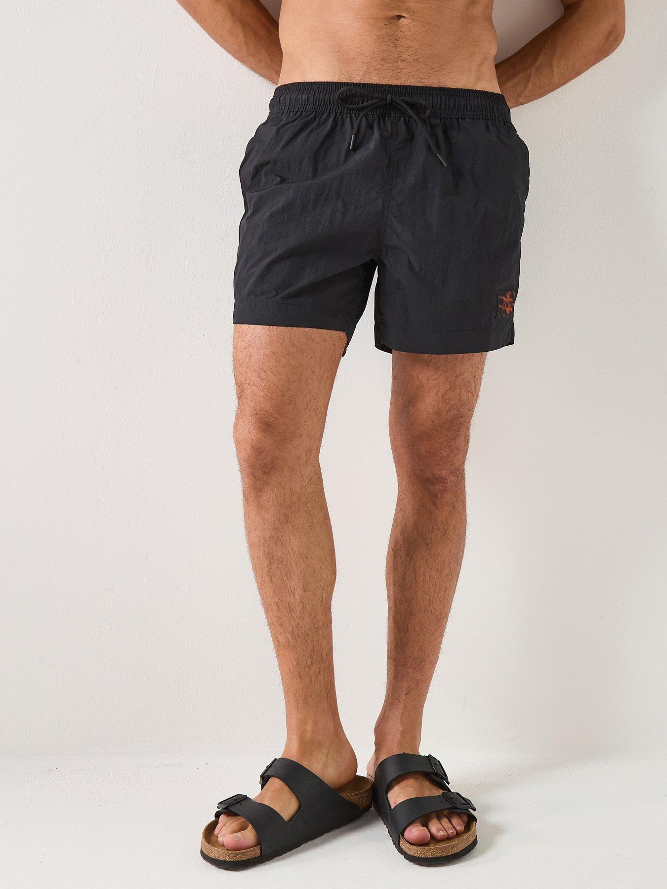 hugo-dominica-tortoise-shell-swim-shorts-black