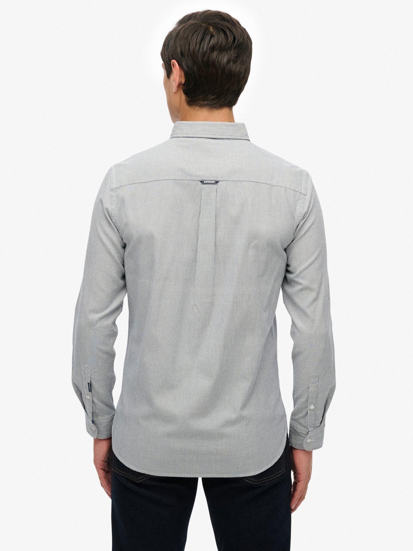  image of superdry-classic-oxford-long-sleeve-shirt-grey
