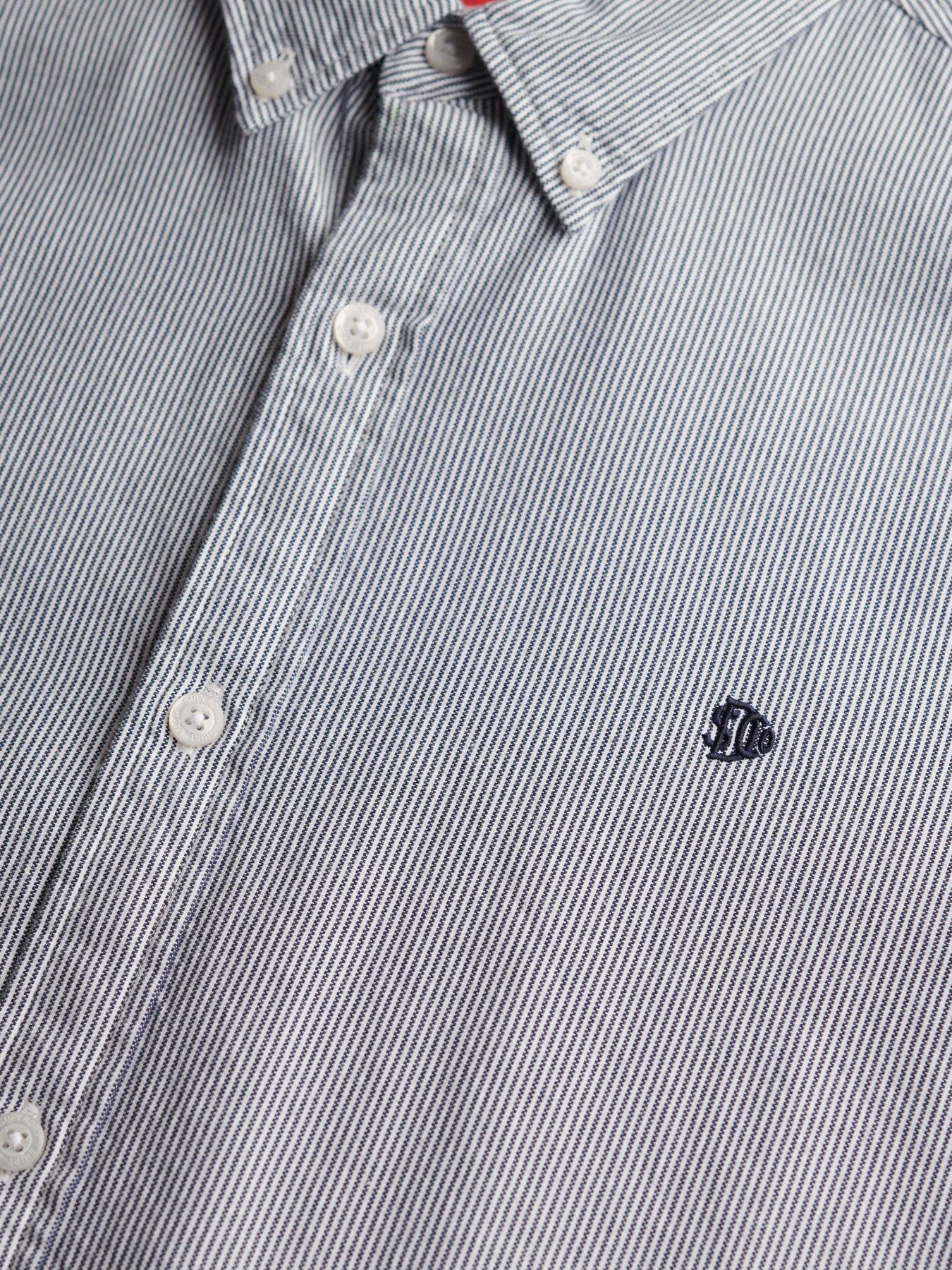  image of superdry-classic-oxford-long-sleeve-shirt-grey