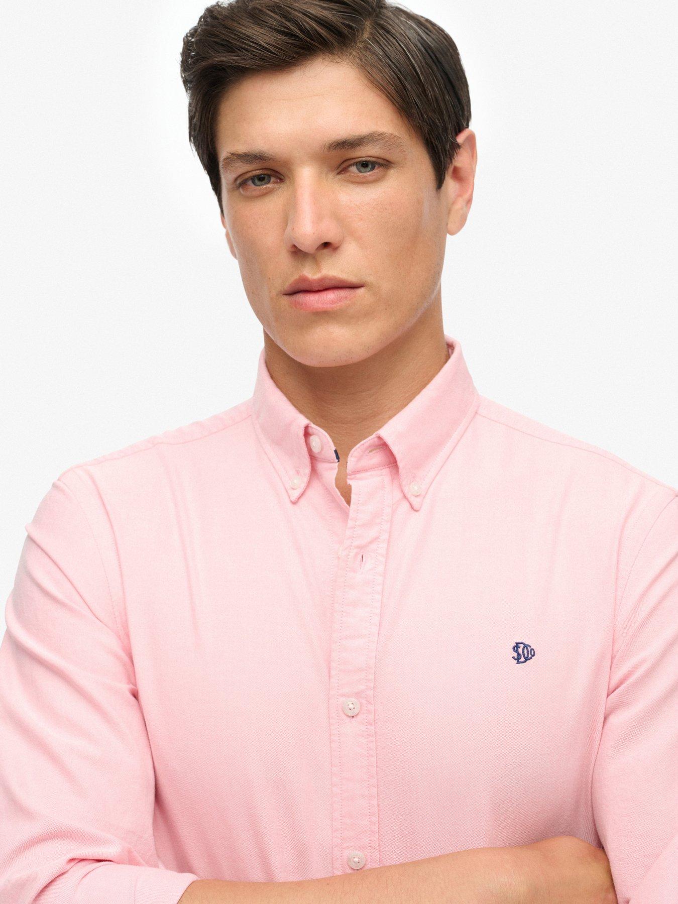  image of superdry-classic-oxford-long-sleeve-shirt-pink