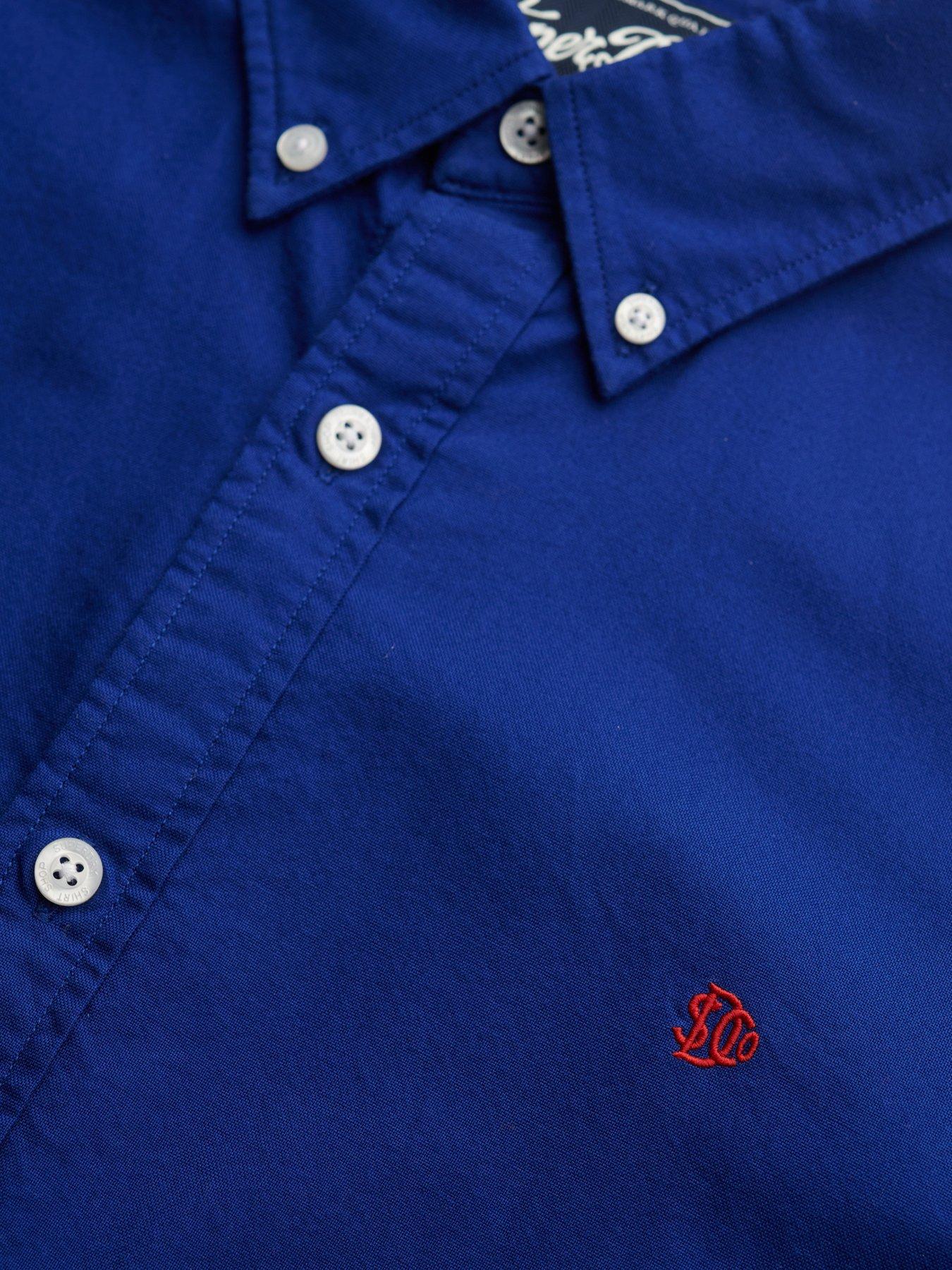  image of superdry-superdry-classic-oxford-long-sleeve-shirt-blue