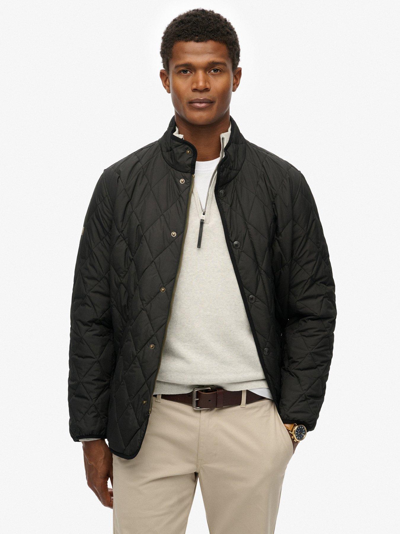  image of superdry-quilted-estate-jacket-black